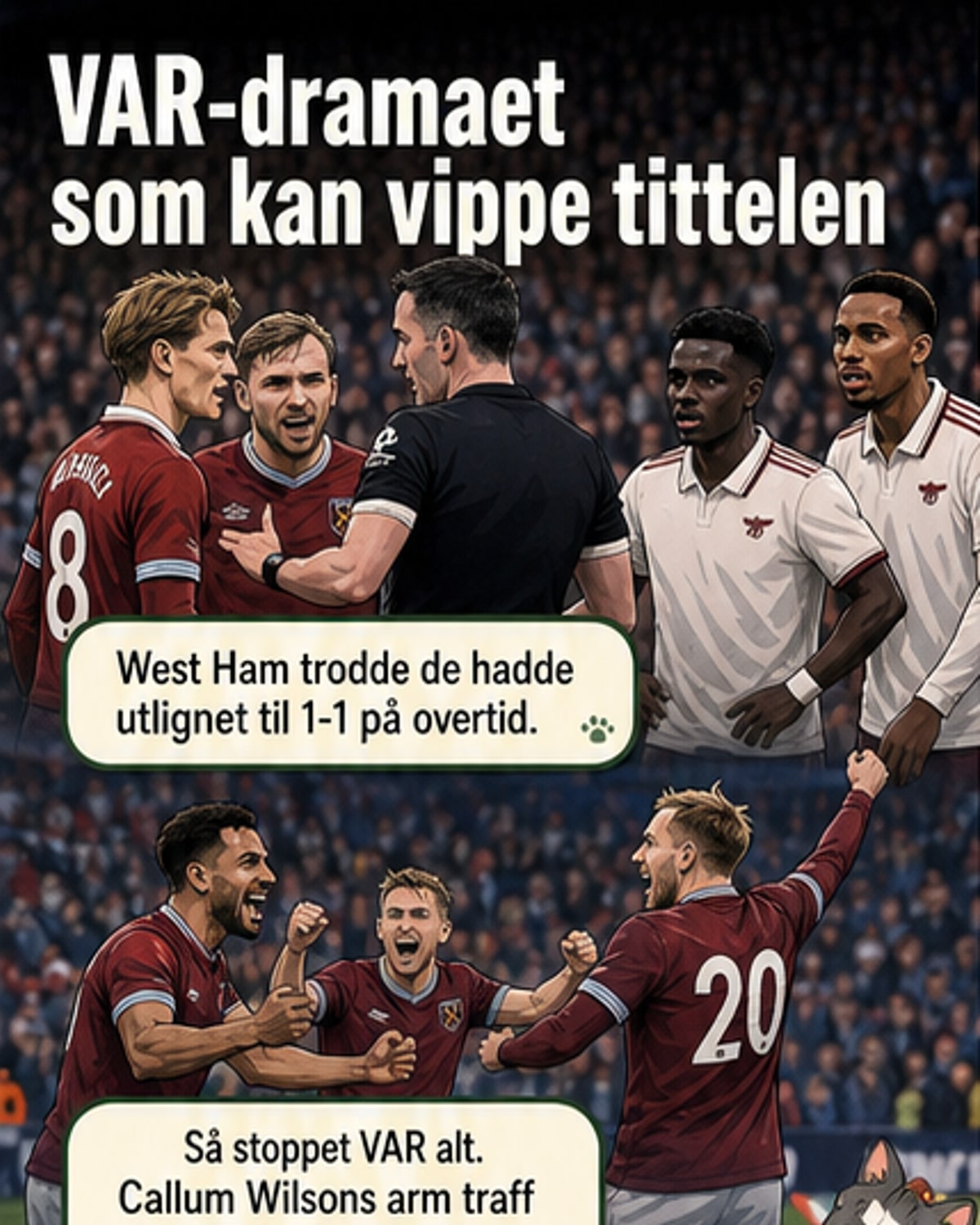 Arsenal reddet seier i VAR-drama