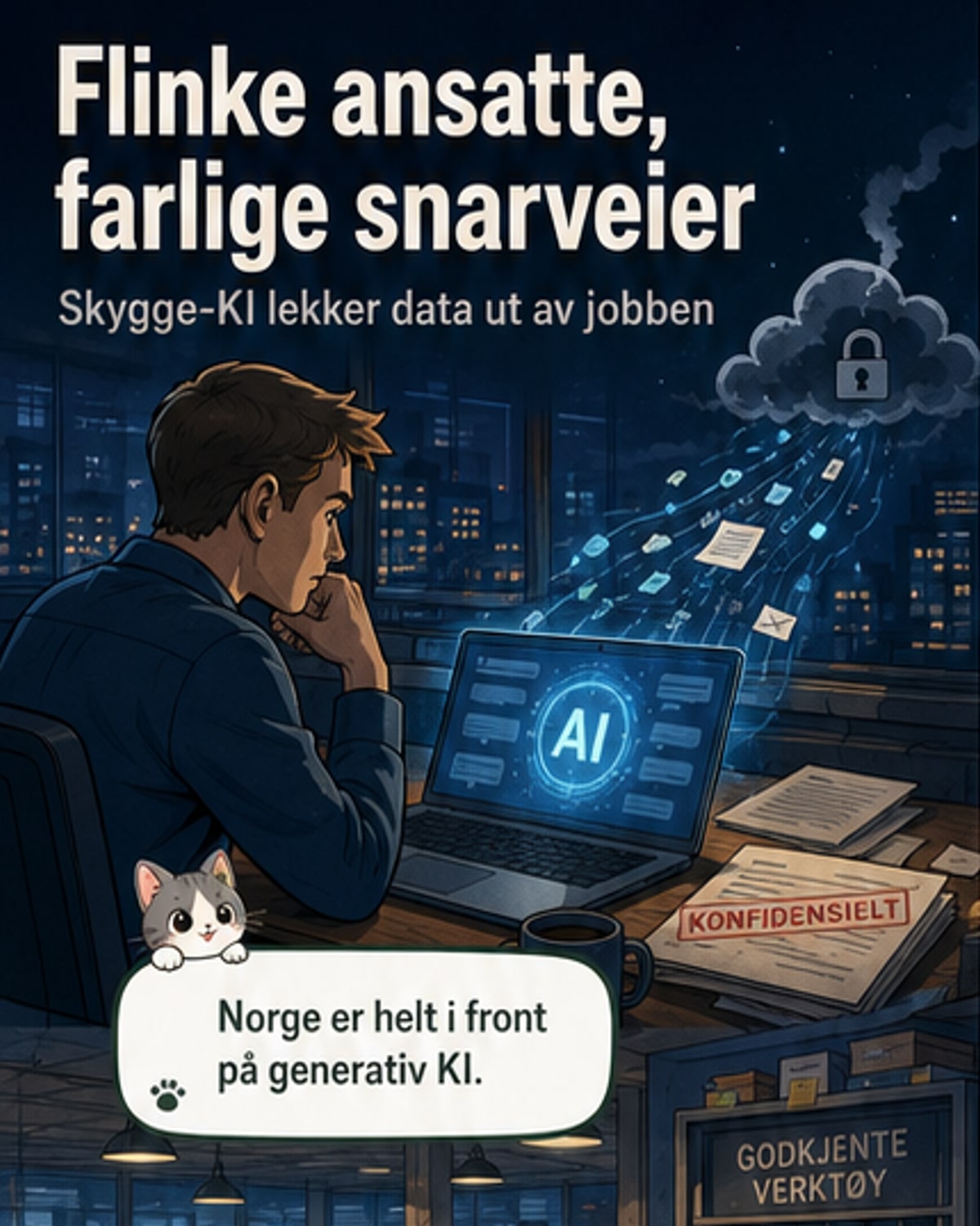 Skygge-KI truer bedrifters sikkerhet