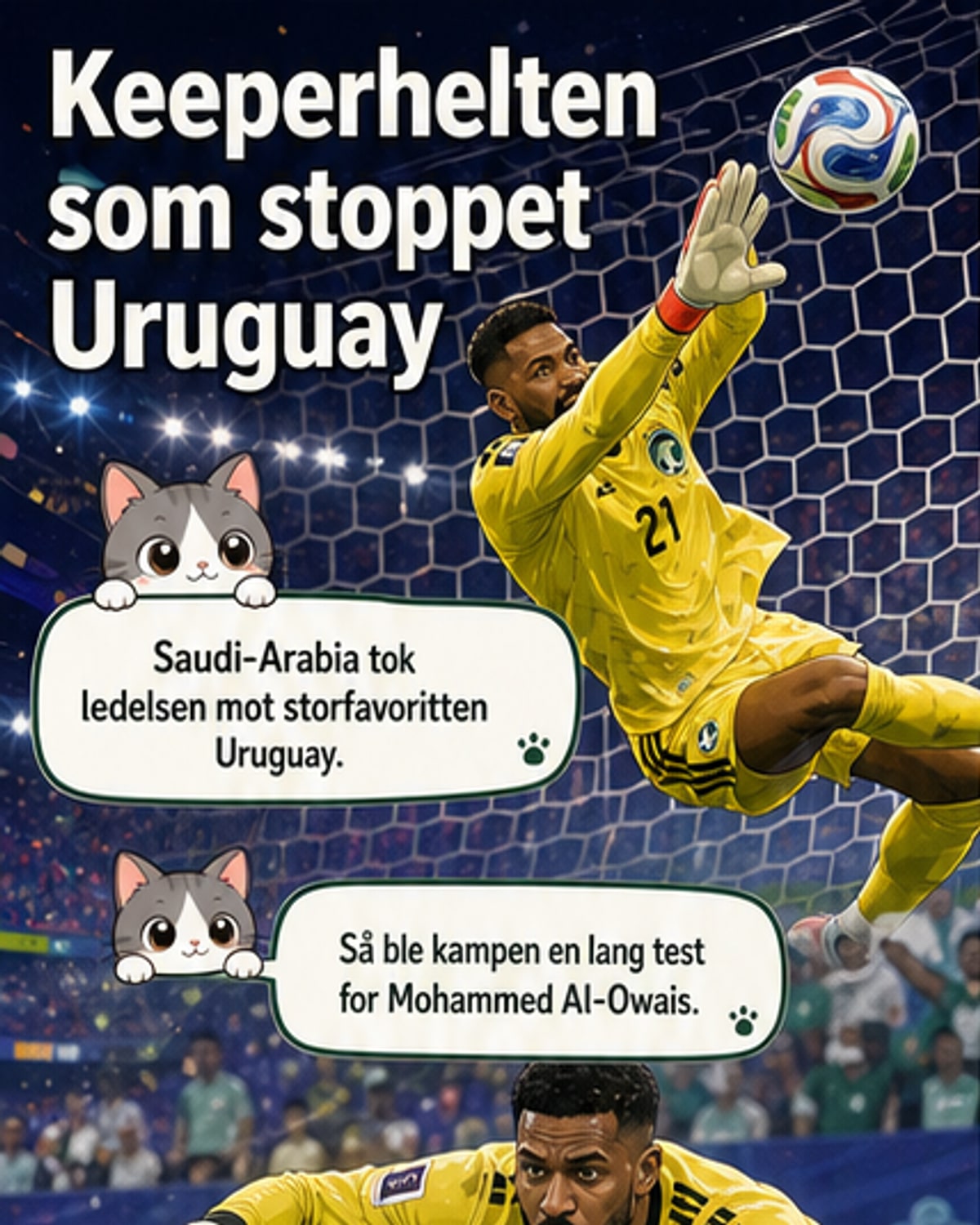 Saudiarabia reddet poeng mot Uruguay