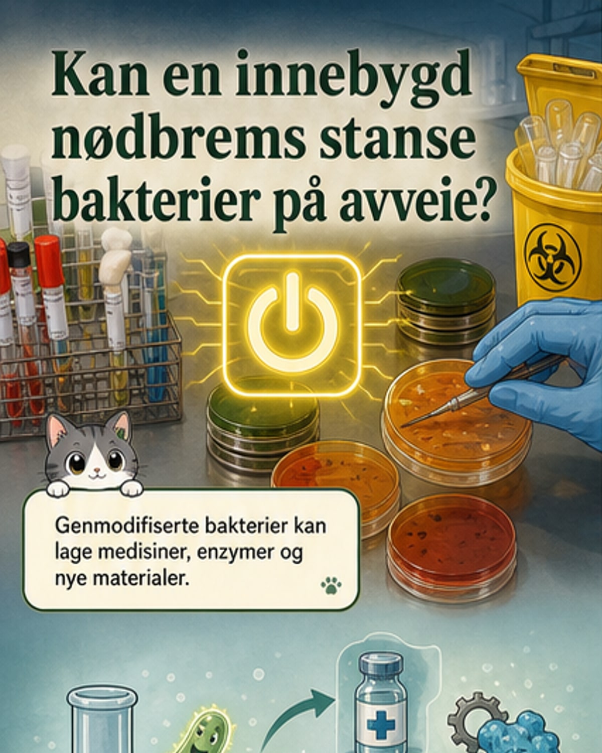 Forskere stopper genmodifiserte bakterier før de slipper løs