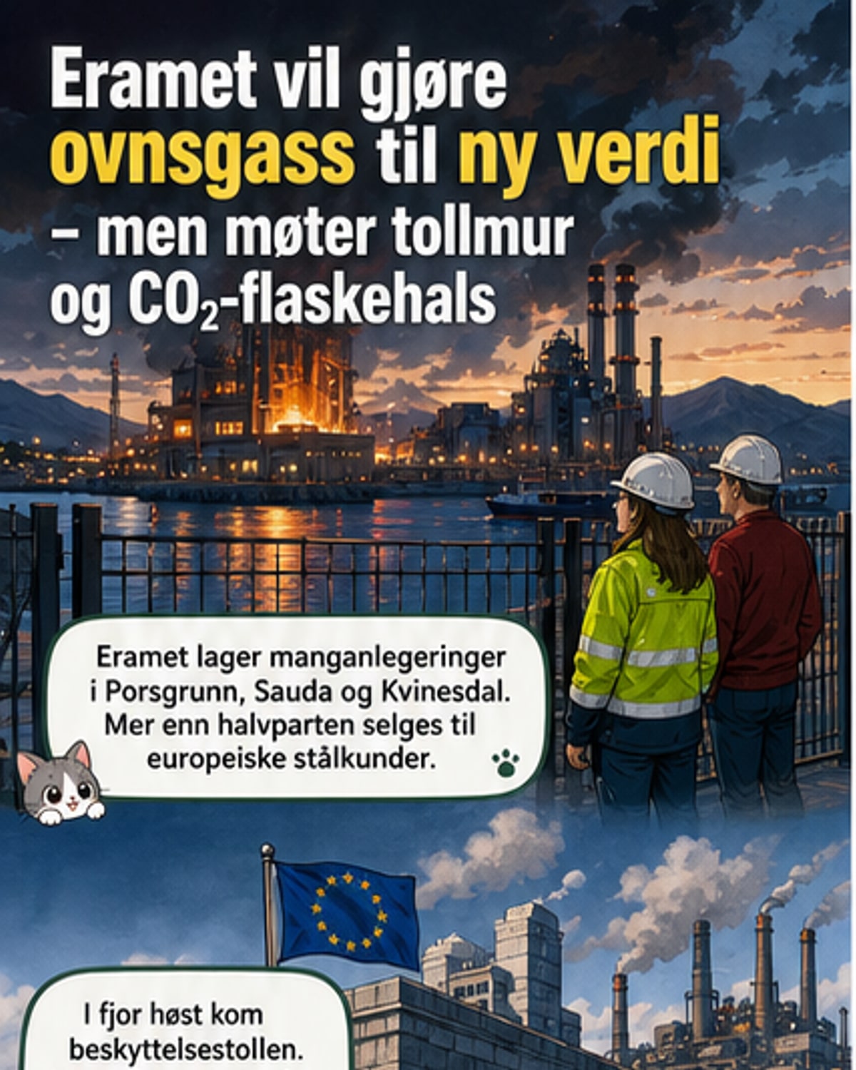 Norsk industri gjenbruker giftig ovnsgass