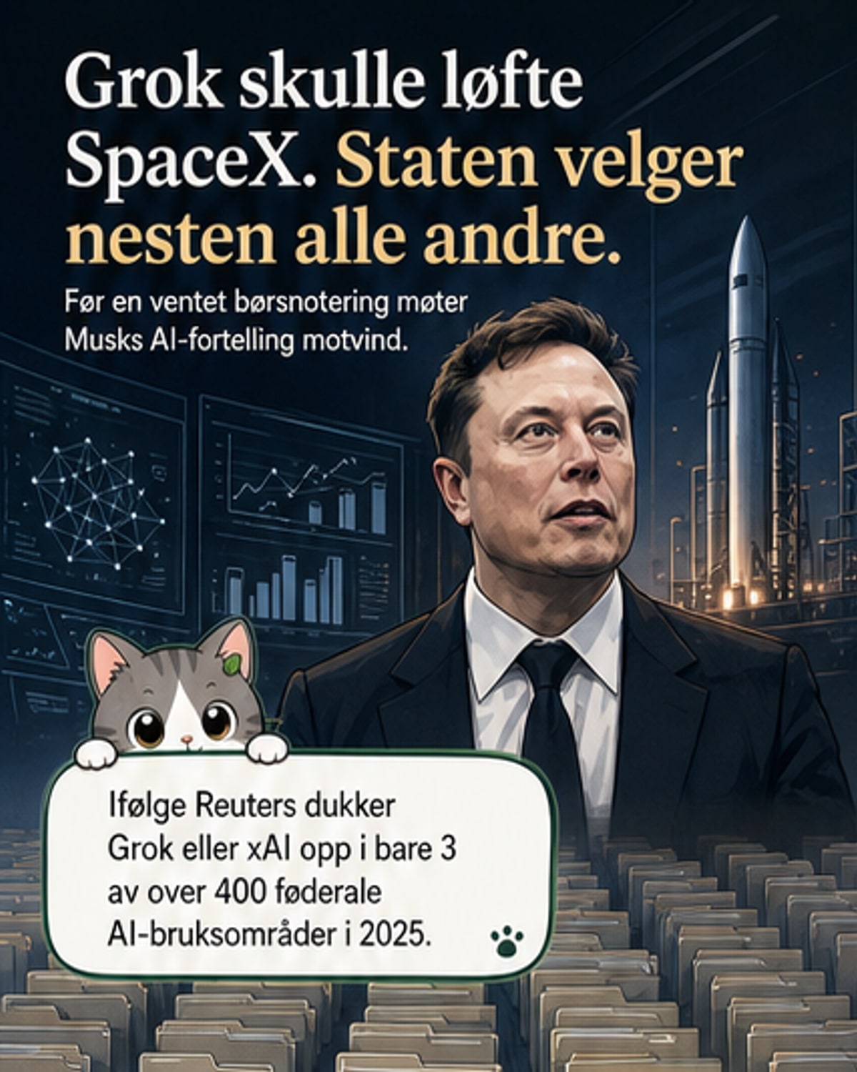 Grok taper mot konkurrentene