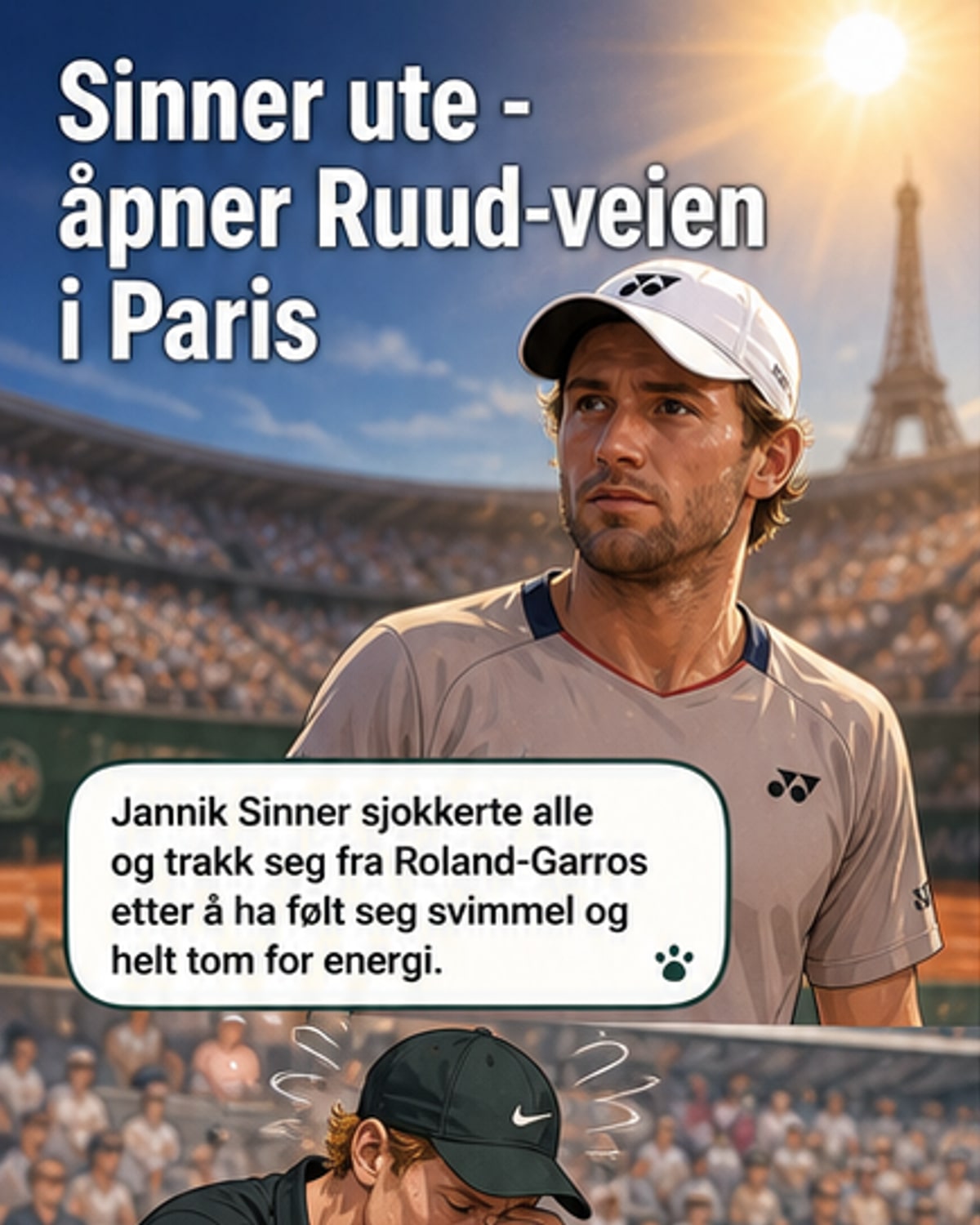 Ruud får sjanse etter Sinner-utgang