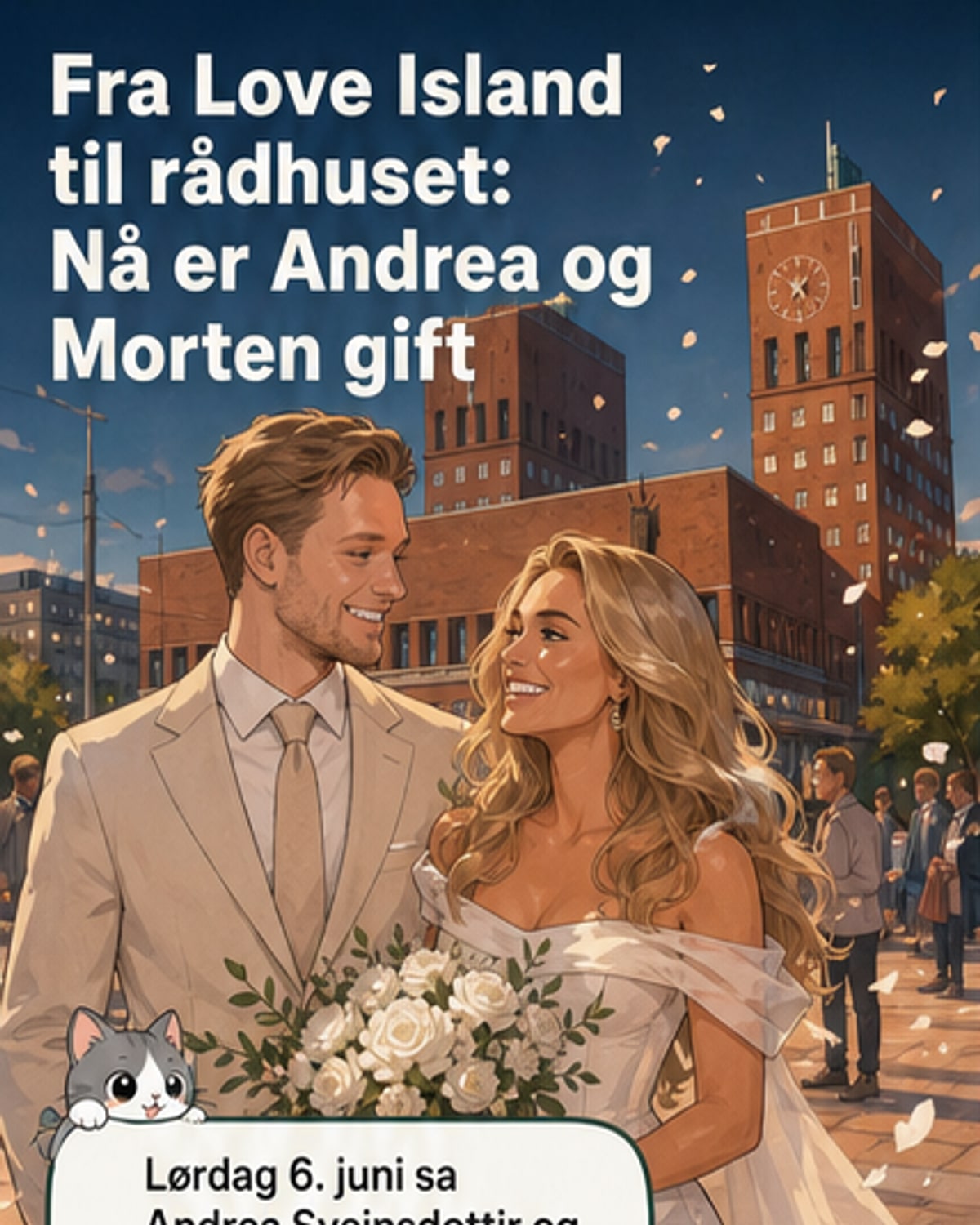 Andrea og Morten er nå ekte