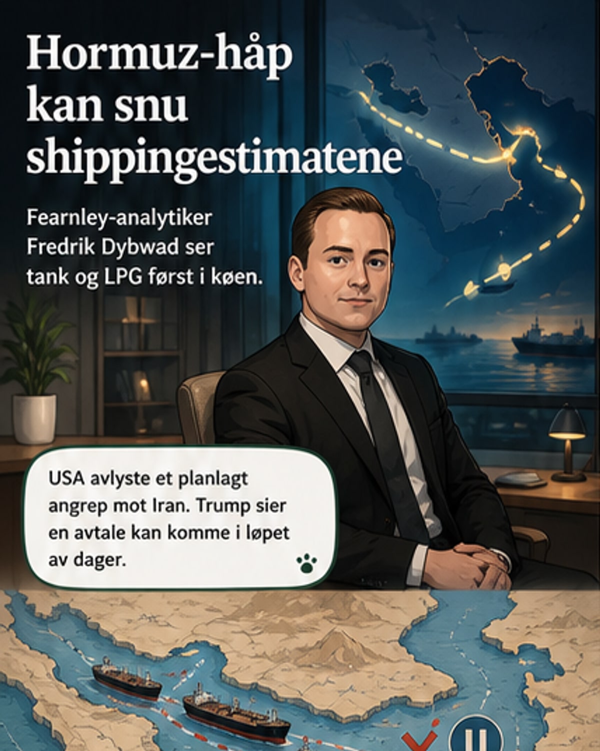 Skipsmarkeder i oppgang med fredsavtale?
