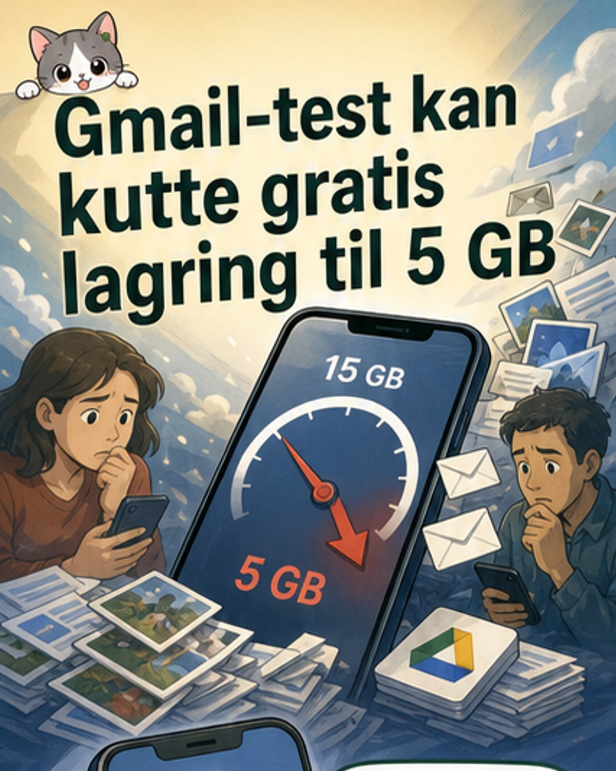Gmail-kontoer får mindre gratis lagring