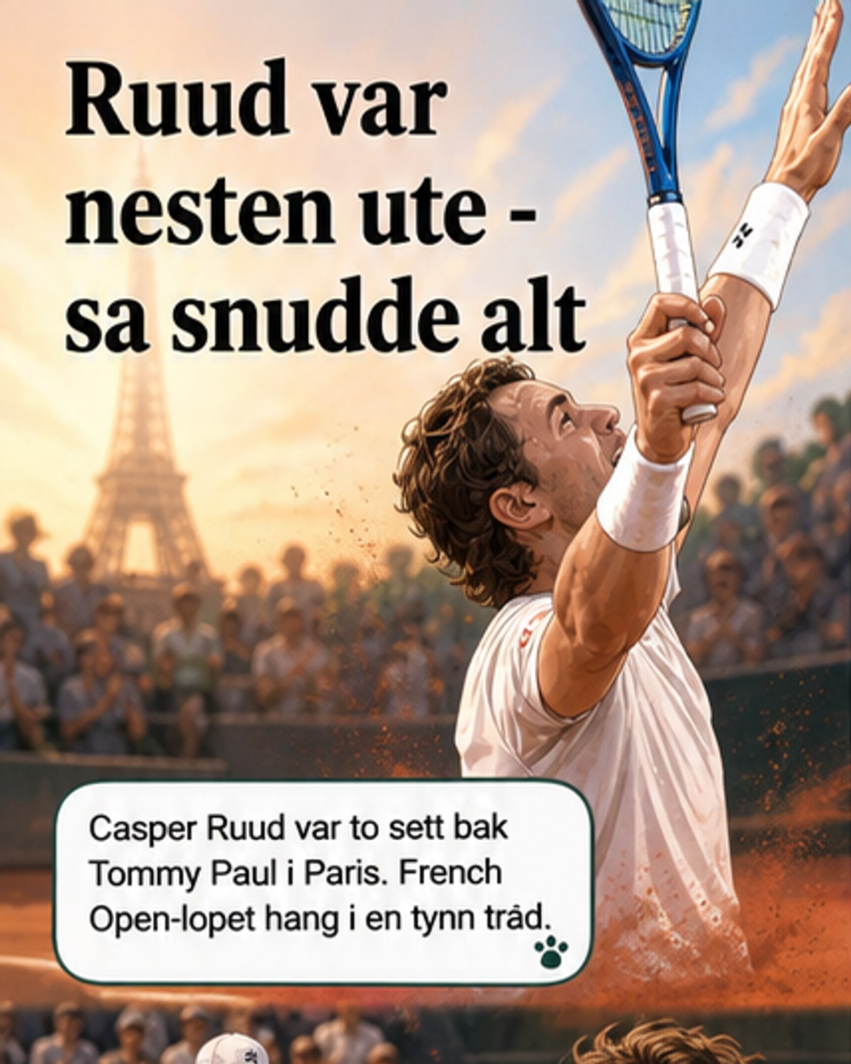 Ruud seirer i fem-setters thriller