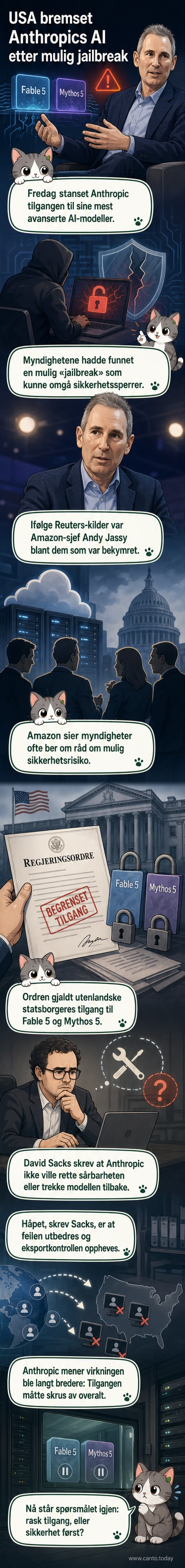 Illustrasjon av en digital lås som brytes på en AI-hjernemodell, med amerikanske flagg i bakgrunnen