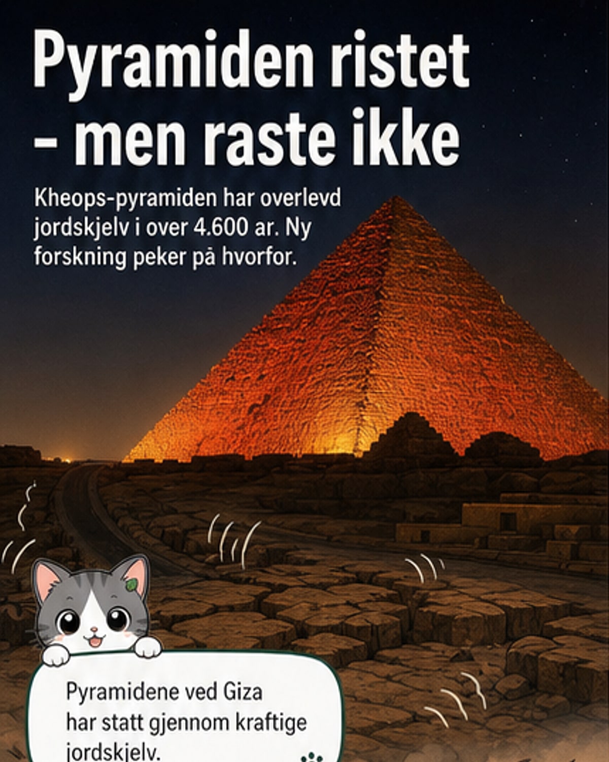 Hvordan har pyramiden overlevd i 4600 år?