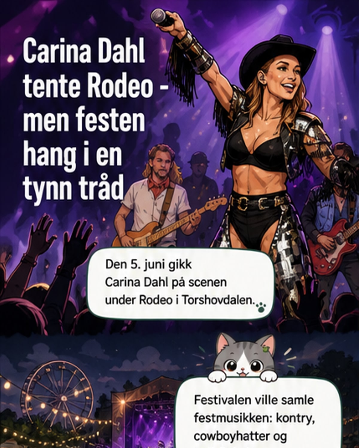 Carina Dahl på Rodeo-festivalen