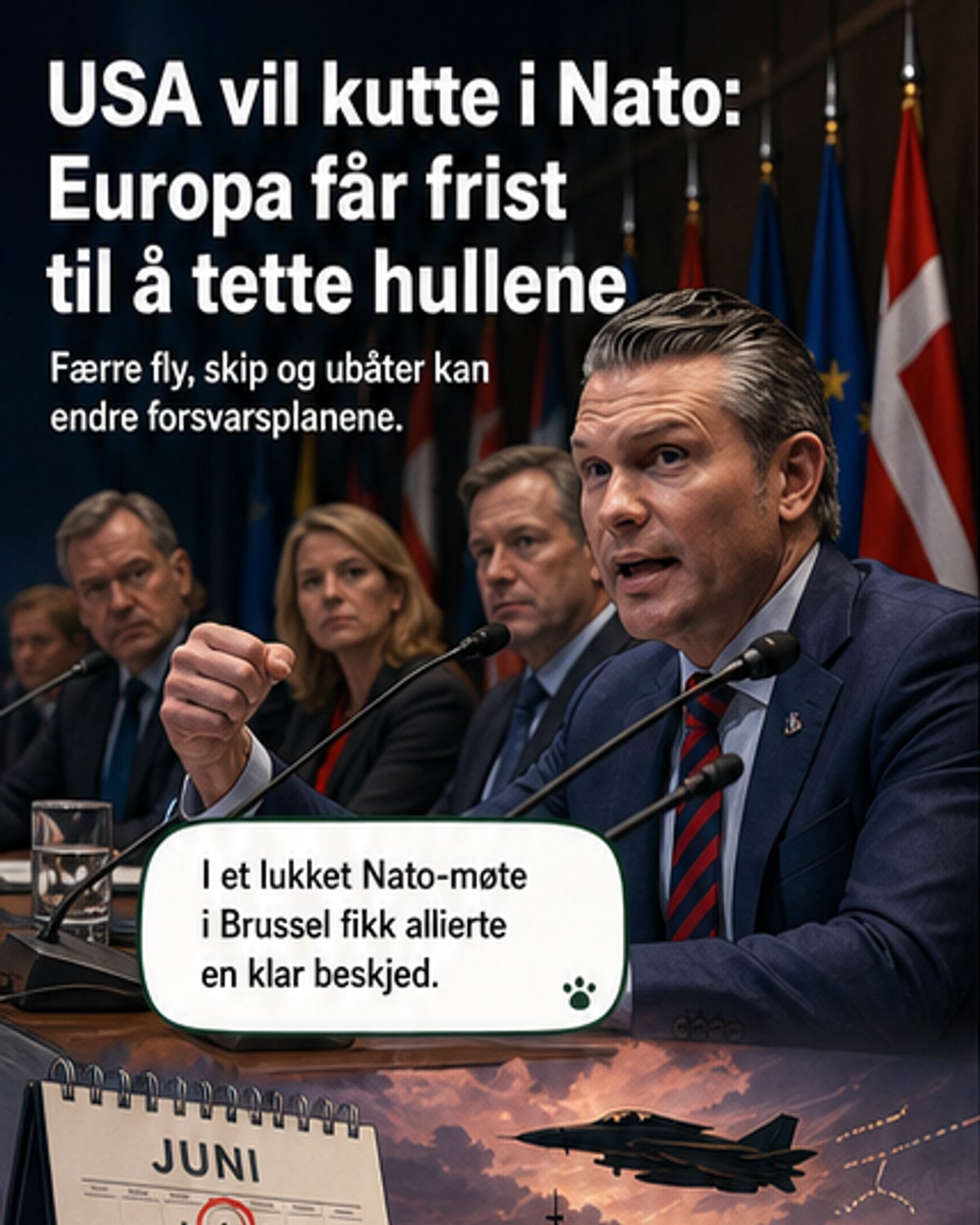 USA varsler drastisk Nato-kutt
