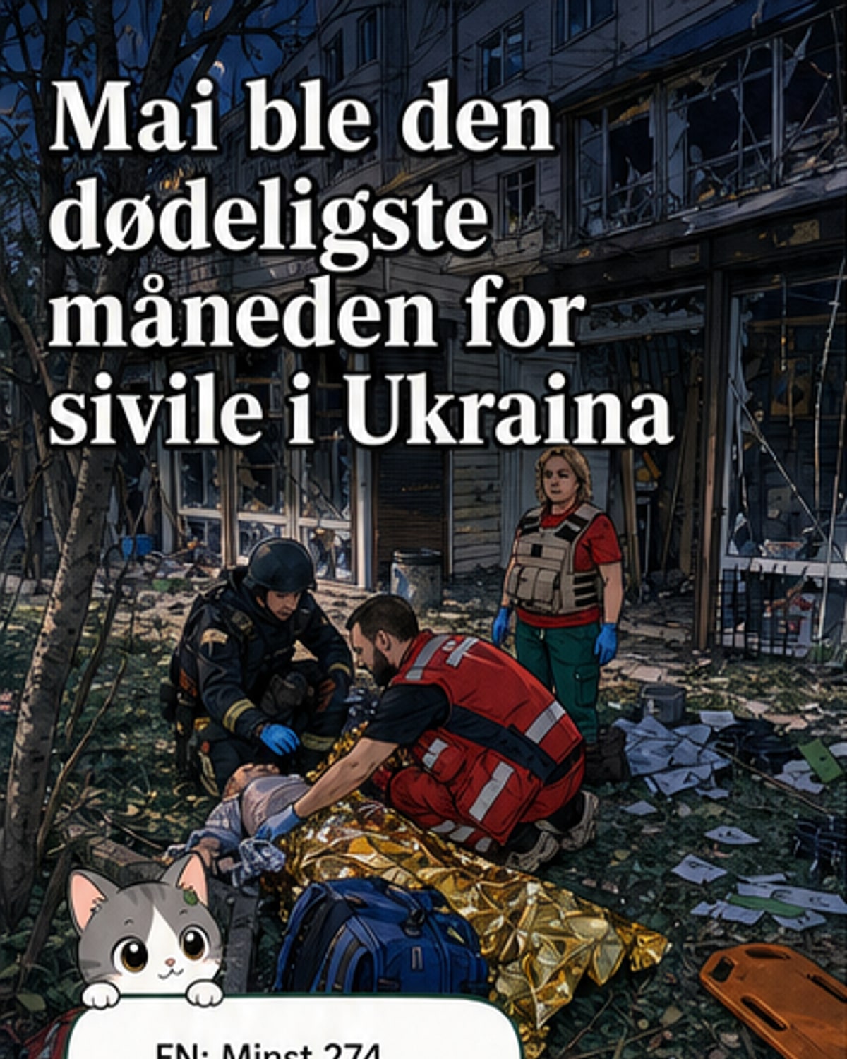 Rekordantall sivile drept i Ukraina