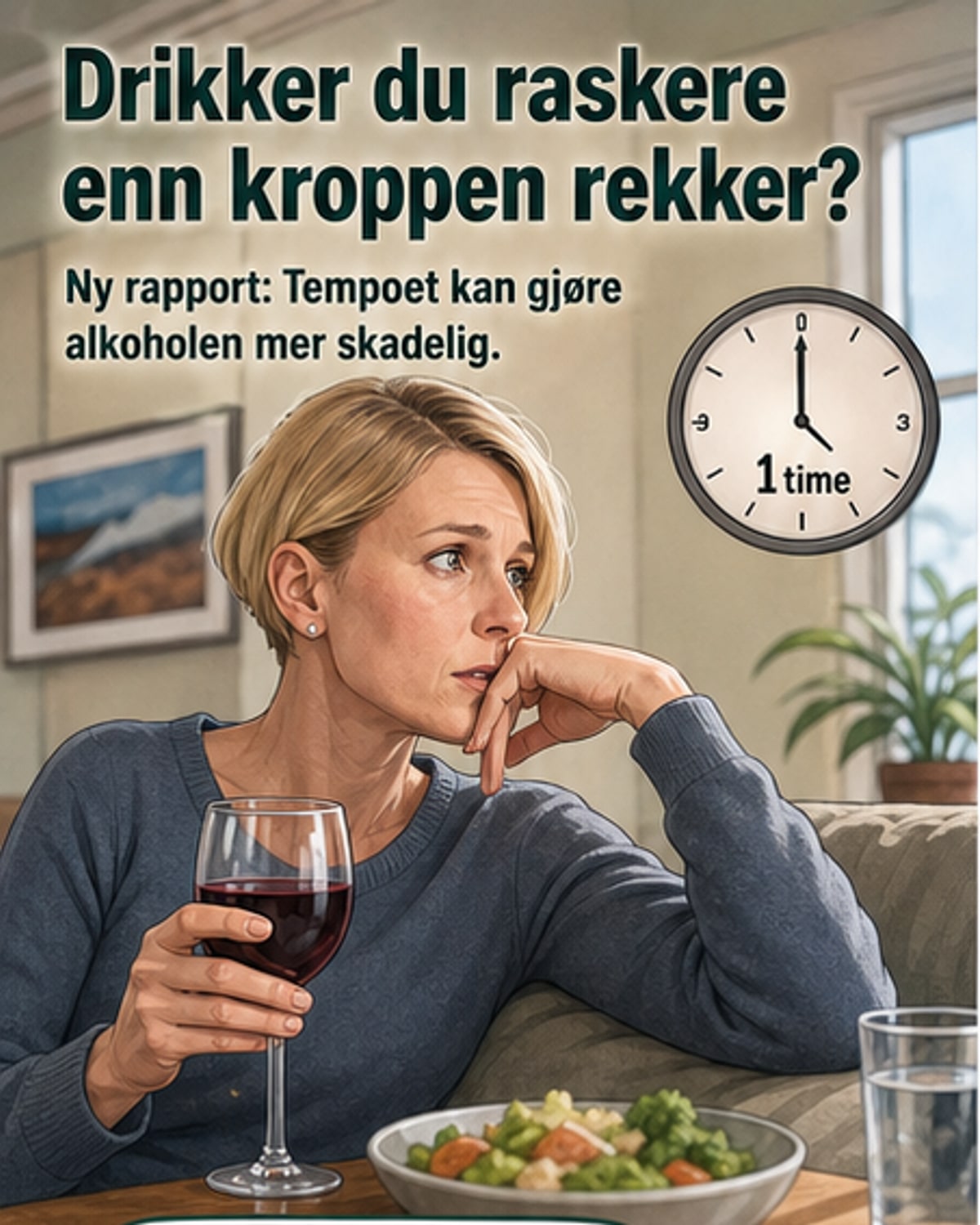 Dette drikketempoet øker helseskaden