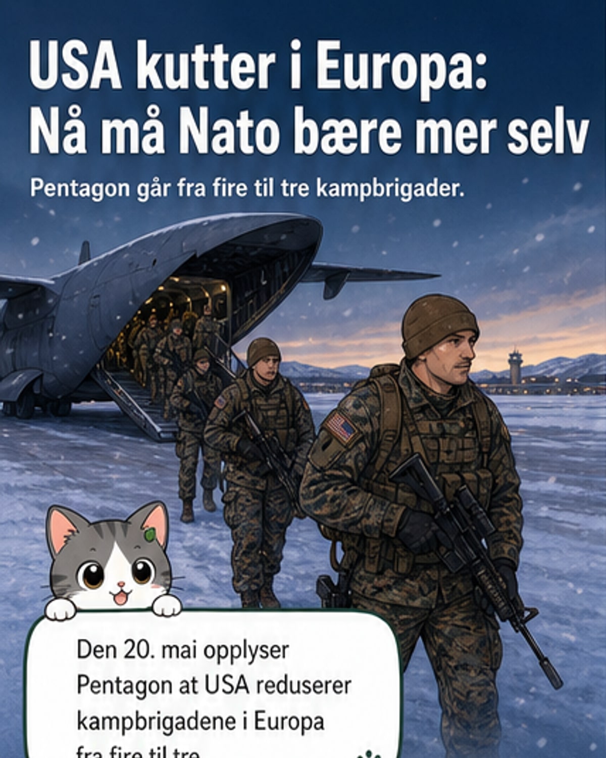 USA trekker tilbake en kampbrigade fra Europa