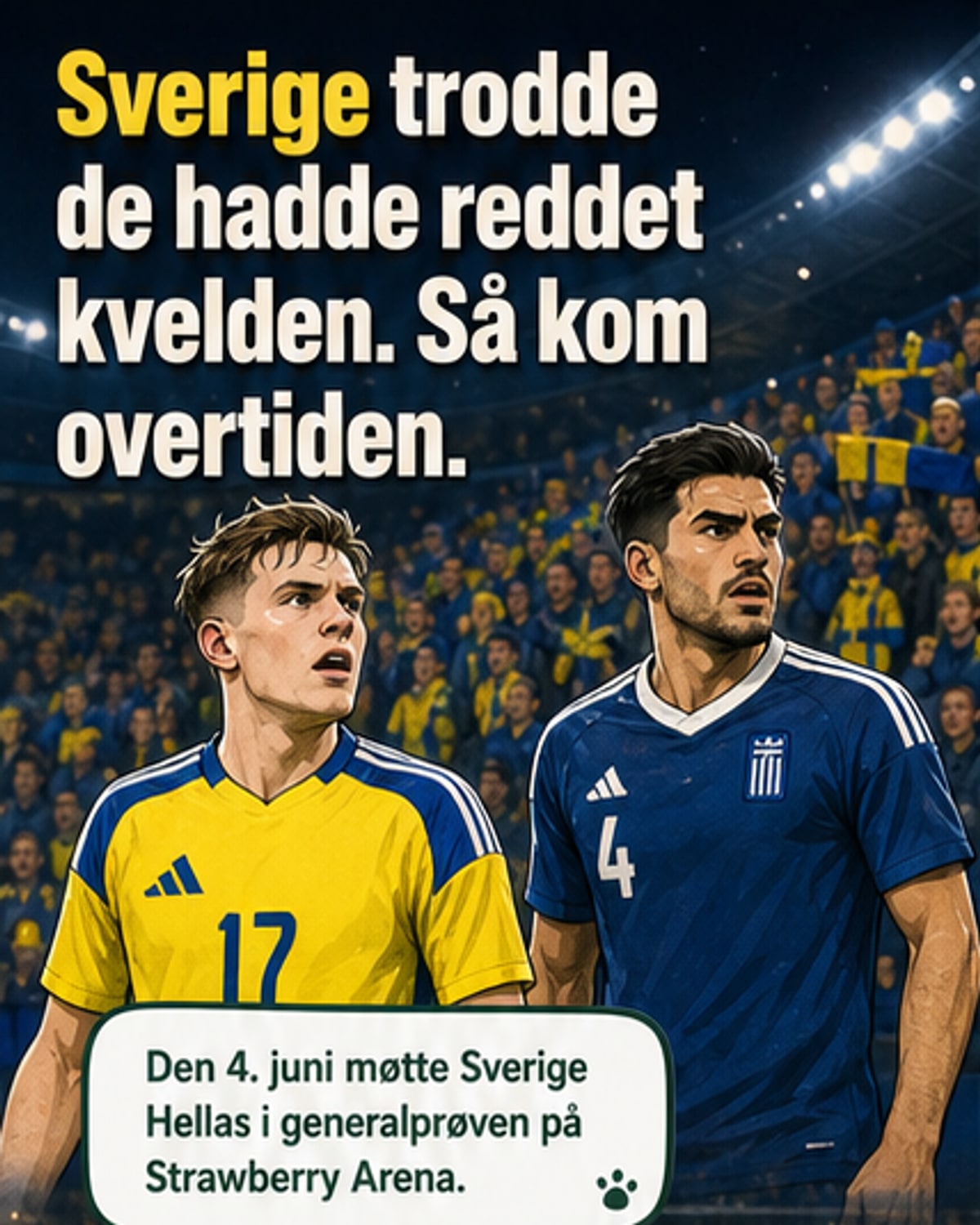 Sverige tapte for Hellas