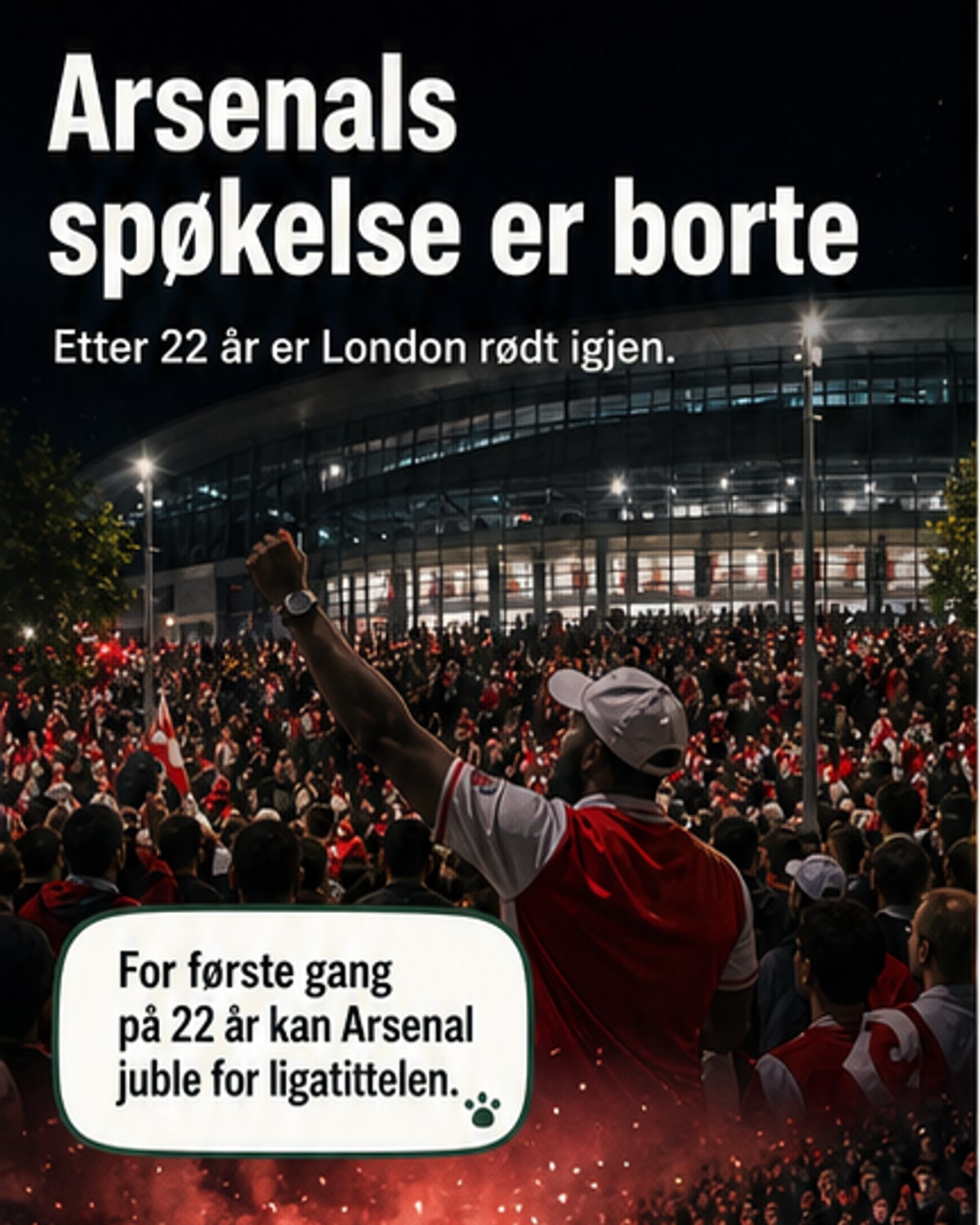 Arsenal slutter 22 år uten tittel