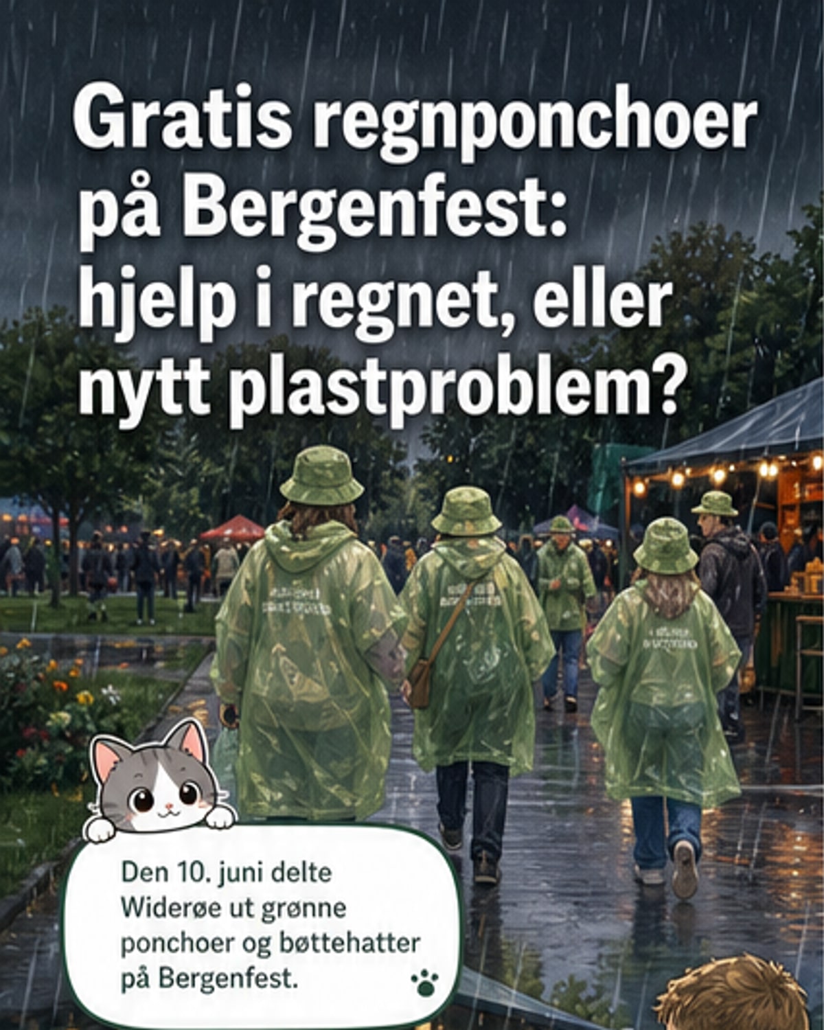 Gratis merch på Bergenfest – med fare for kasting