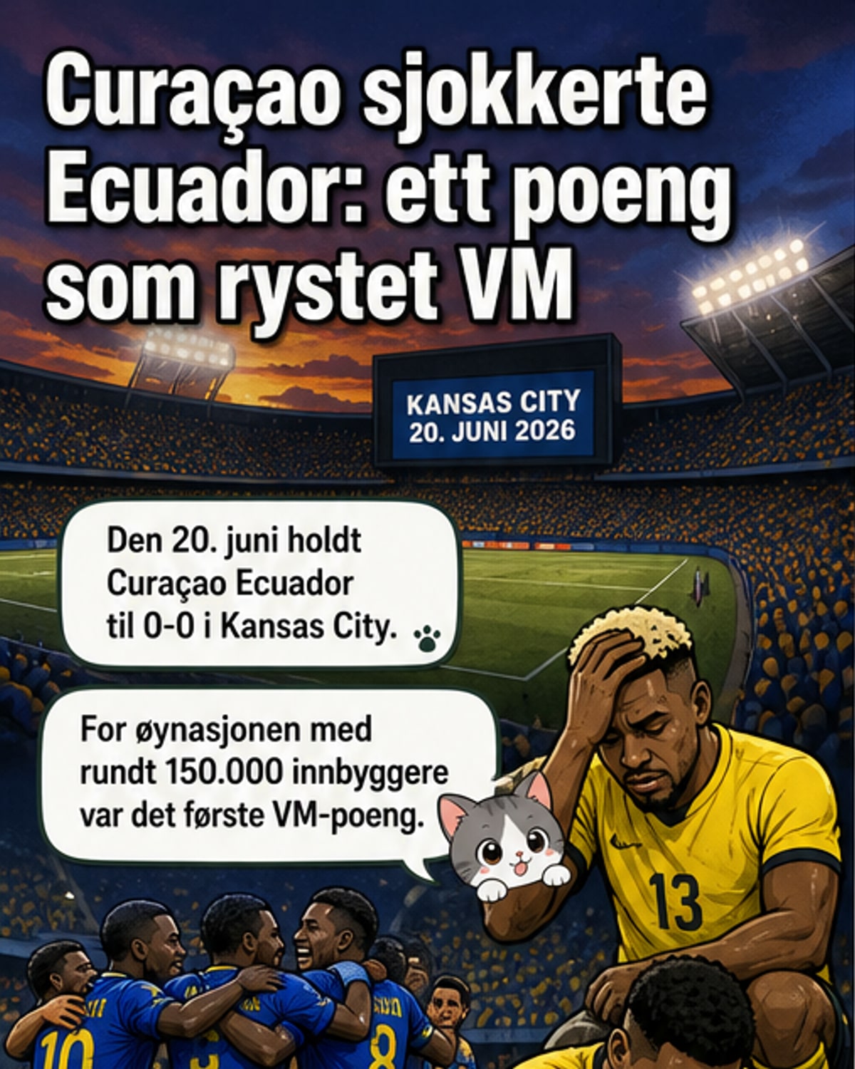 Curaçao tar historisk VM-poeng