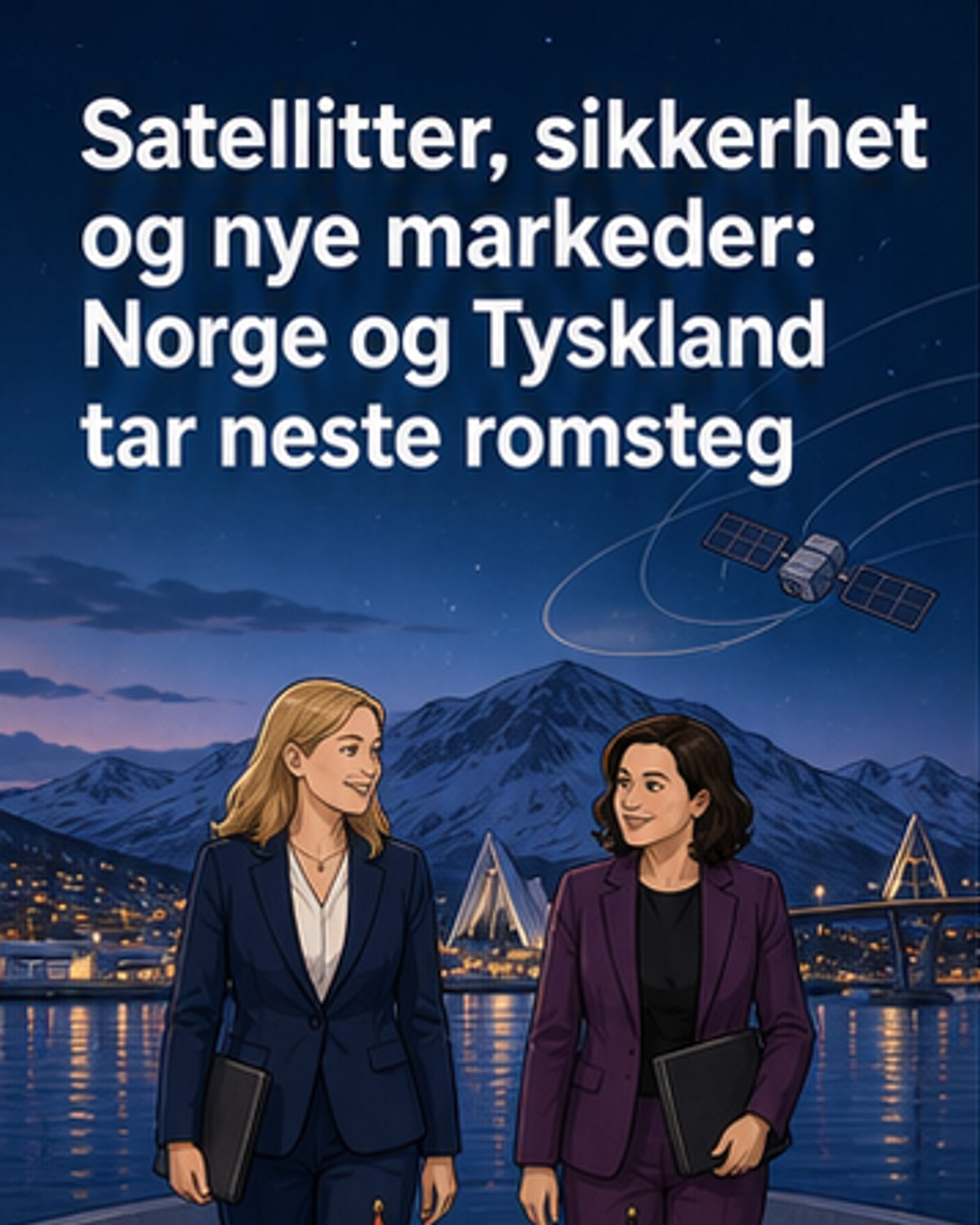 Norge og Tyskland styrker romsamarbeid