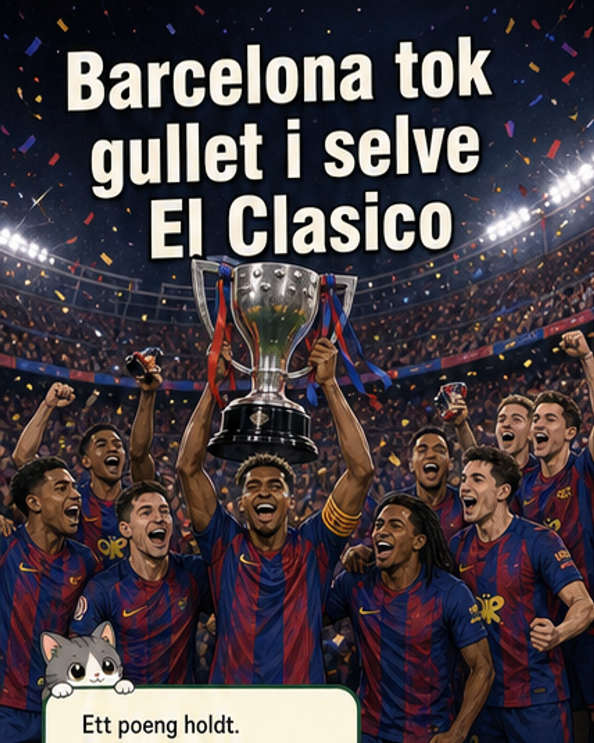 Barcelona vant El Clásico og seriemesterskapet