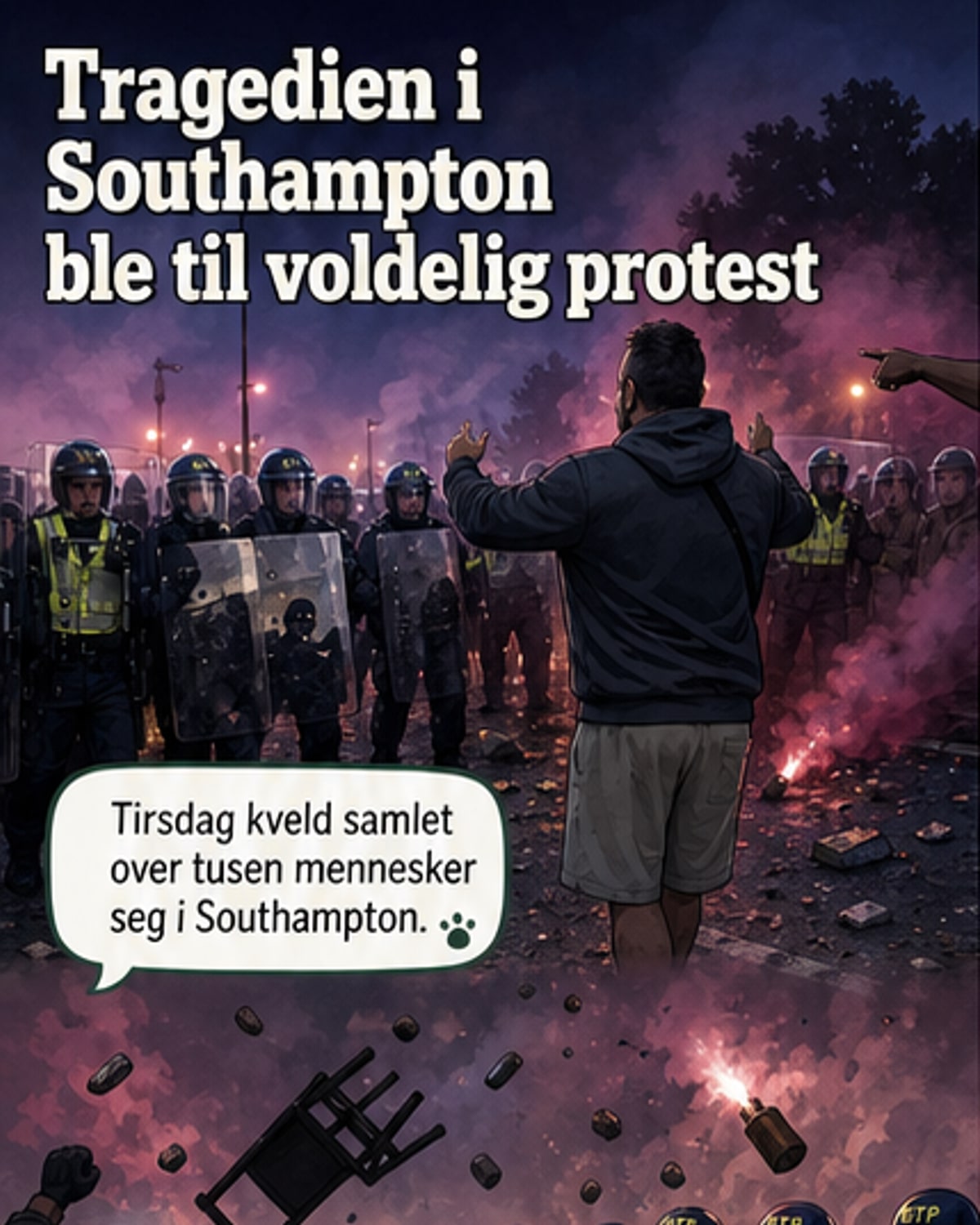 Vold etter drap på tenåring