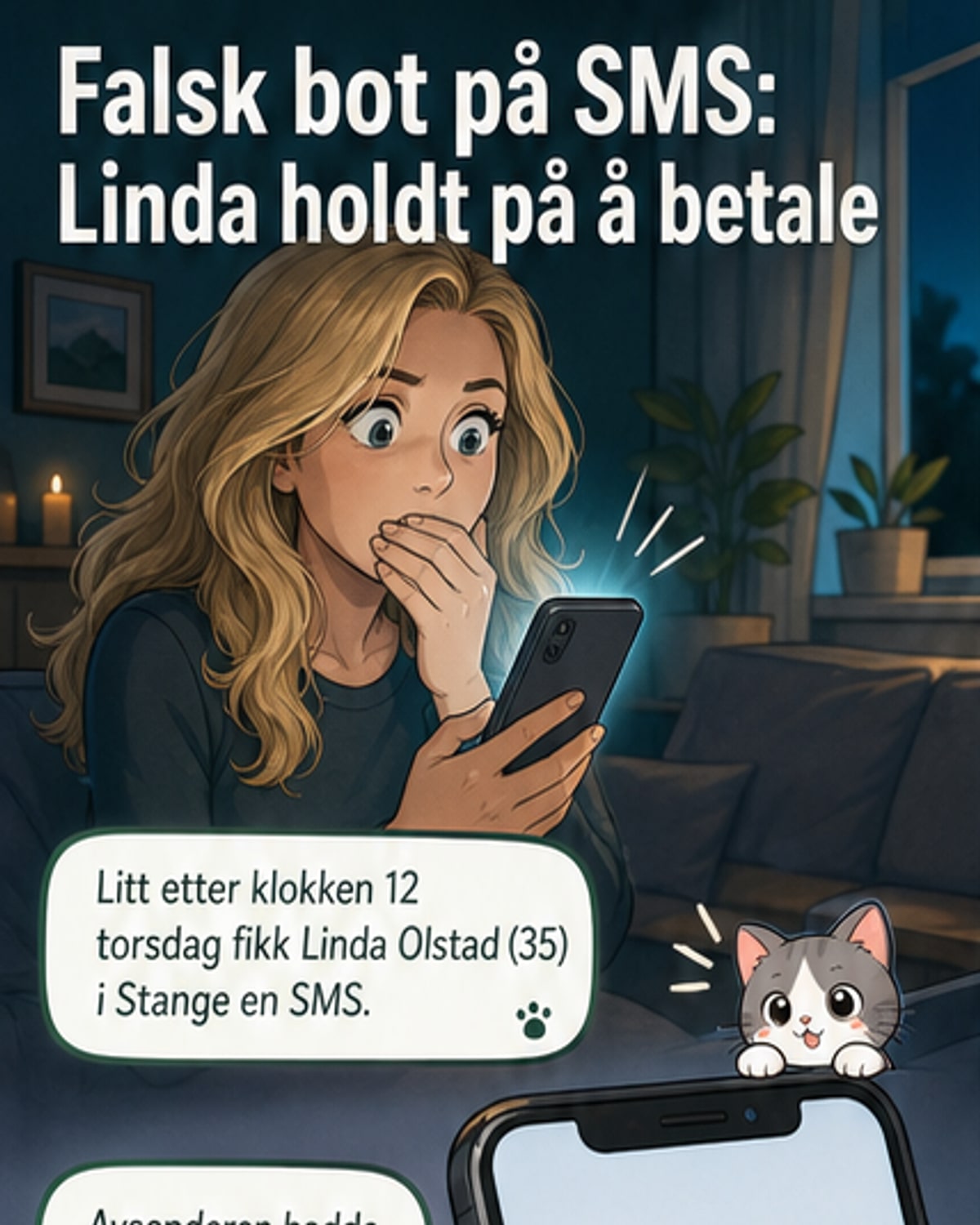 Falsk SMS fra Skatteetaten – hun klikket nesten