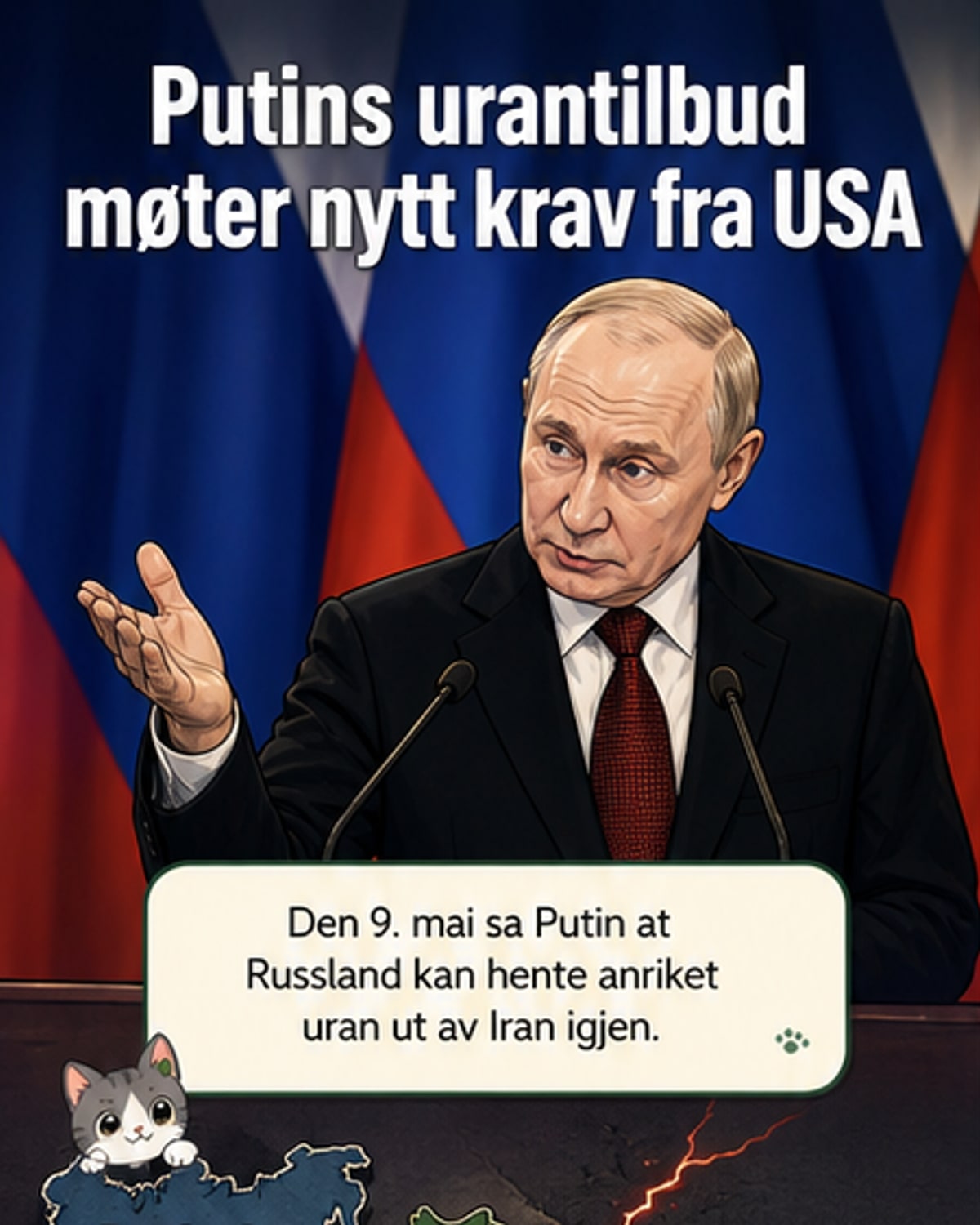 Russland tilbyr å frakte uran ut av Iran