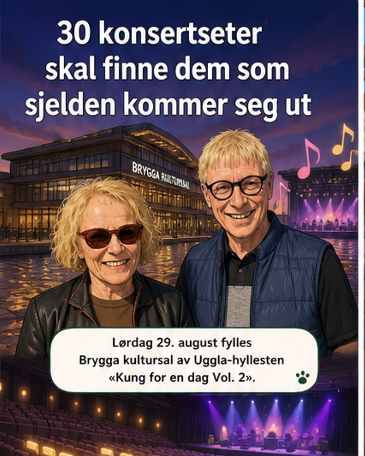 30 gratis billetter til utsatte