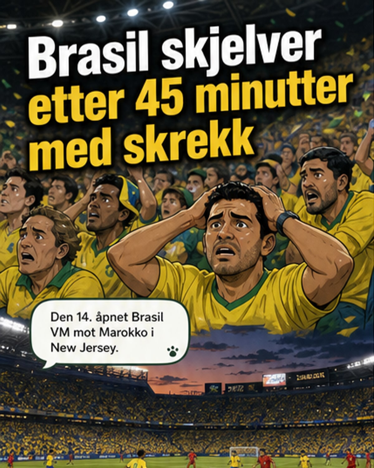 Brasil i sjokk etter VM-åpning