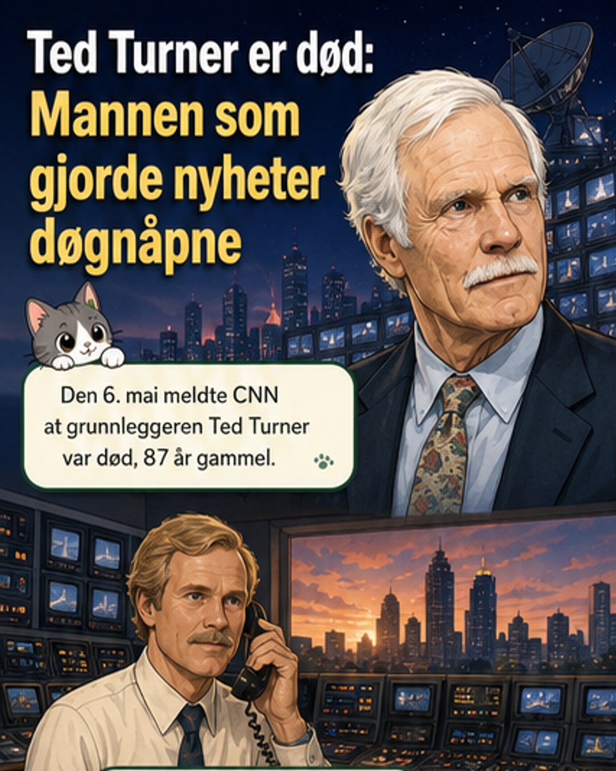 CNN-gründer Ted Turner død