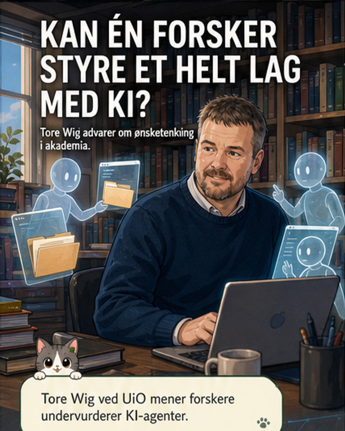 Forskeren styrer et KI-lag