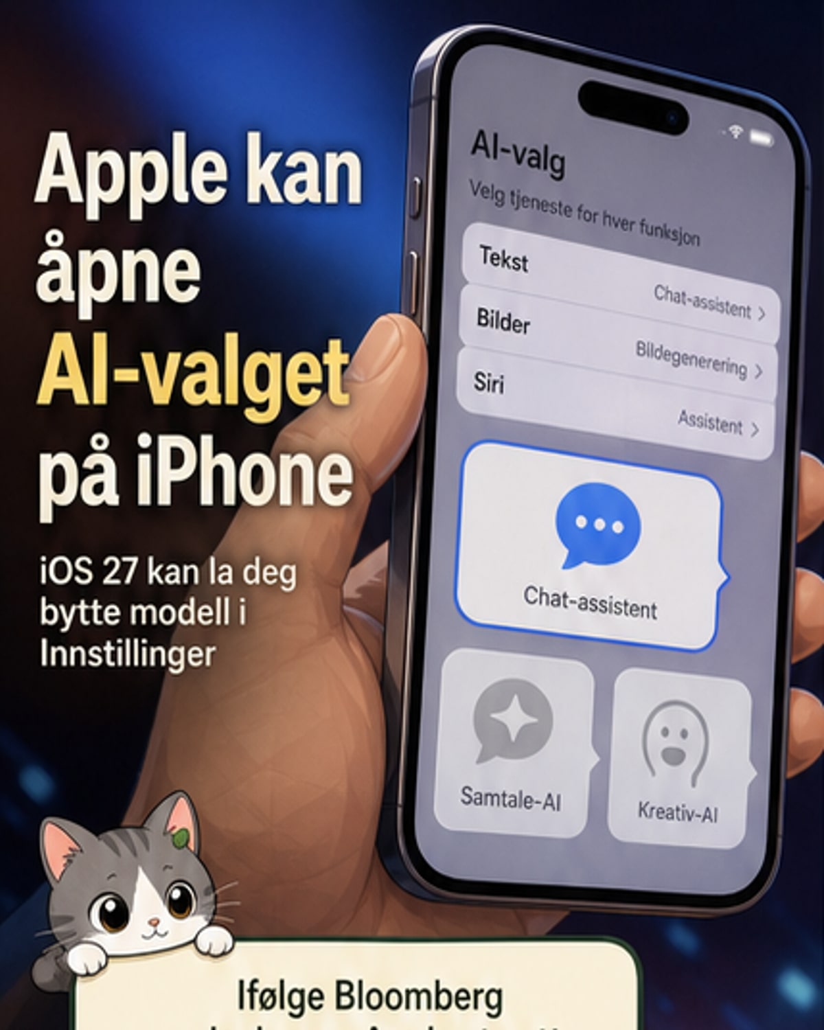 Apple skal gi deg valg i AI-tjenester