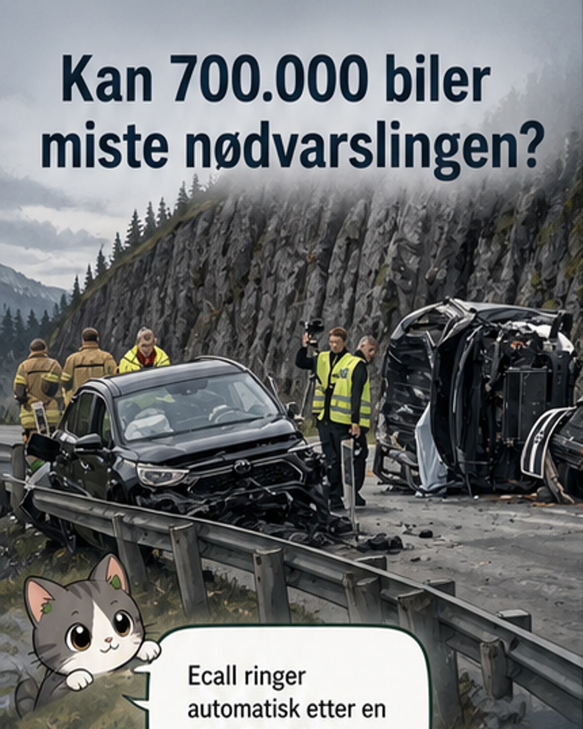 Norge mangler eCall-forskning før 2G-stenging