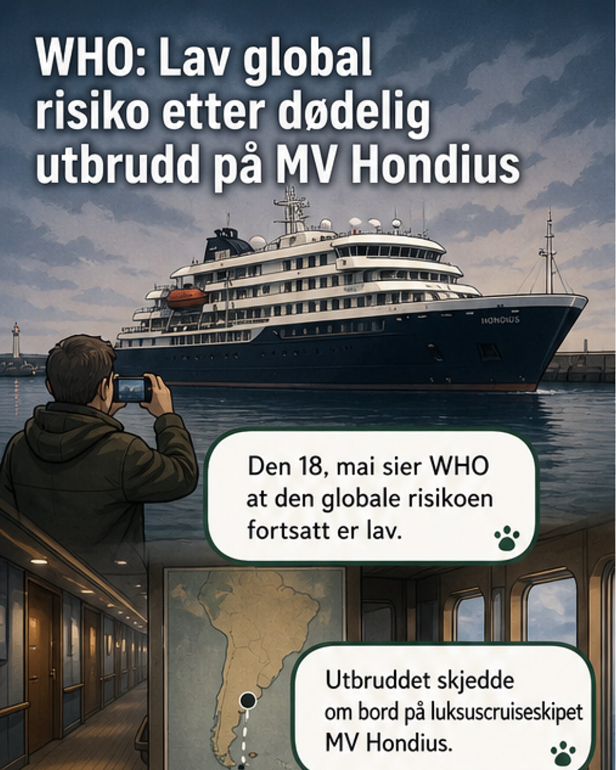 Hantavirusutbrudd om bord i cruiseskip