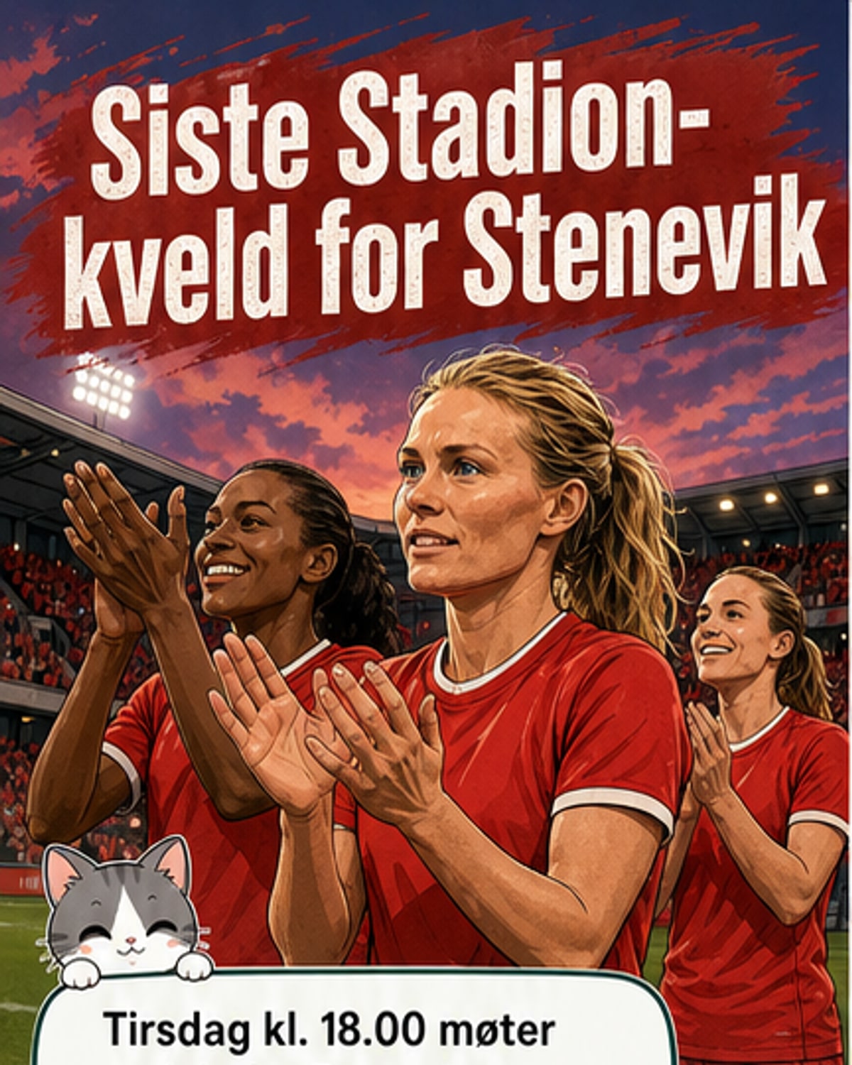 Stenevik takkes av på Stadion