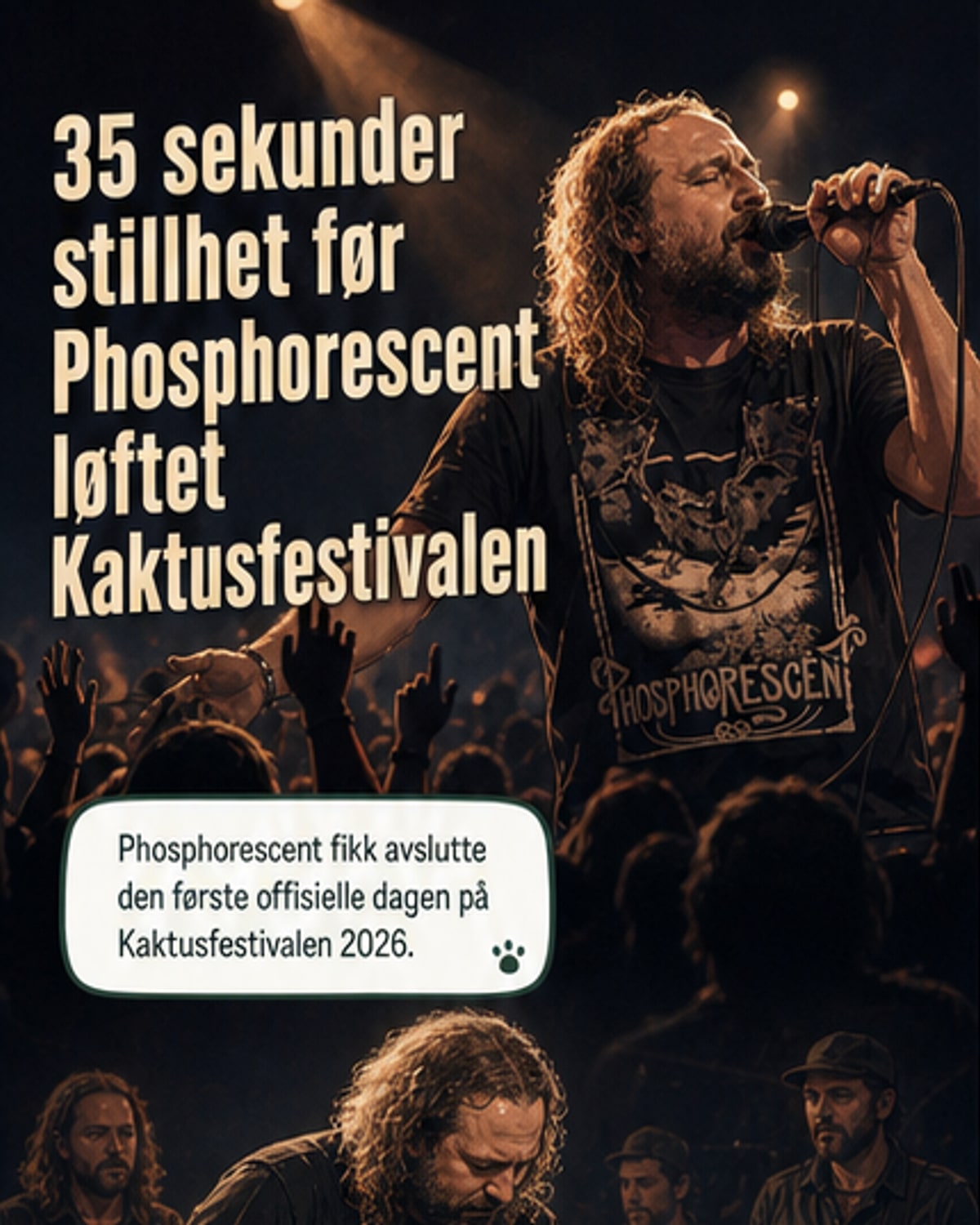 Phosphorescent avsluttet dagen i stil