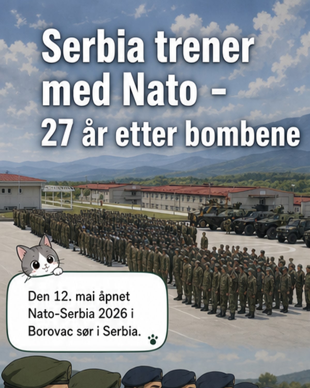 NATO og Serbia trener sammen for første gang