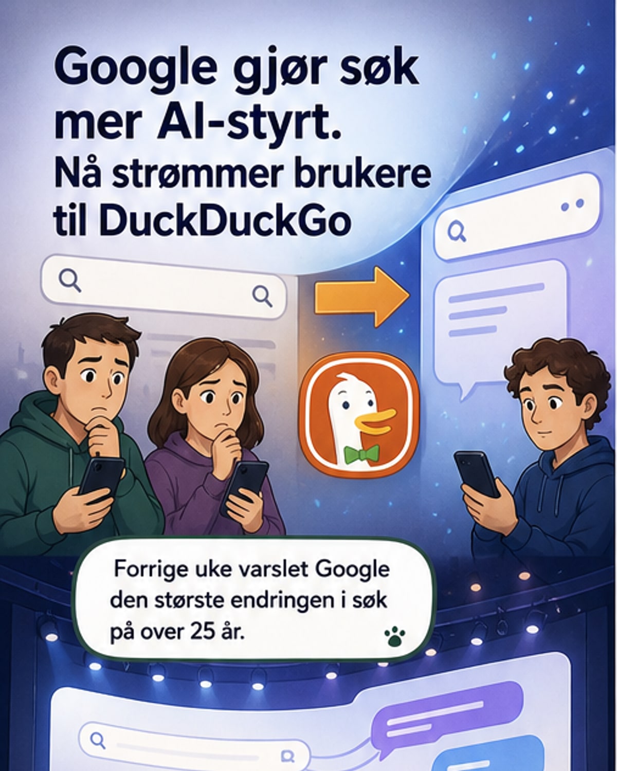 DuckDuckGo-bølgen etter Google AI