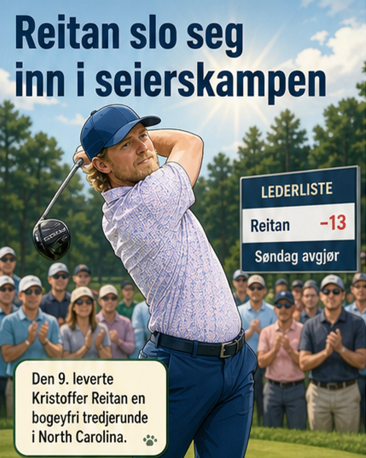 Reitan i kamp om seier etter superrunde