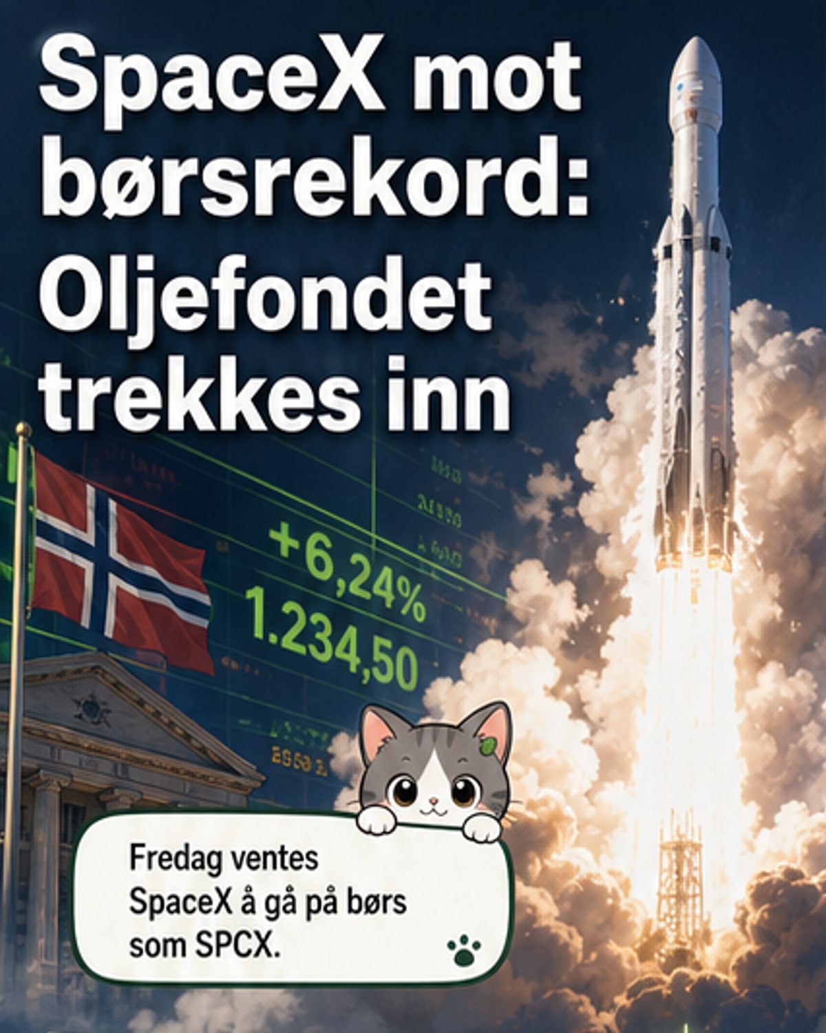SpaceX børsnoteres – ny verdenrekord