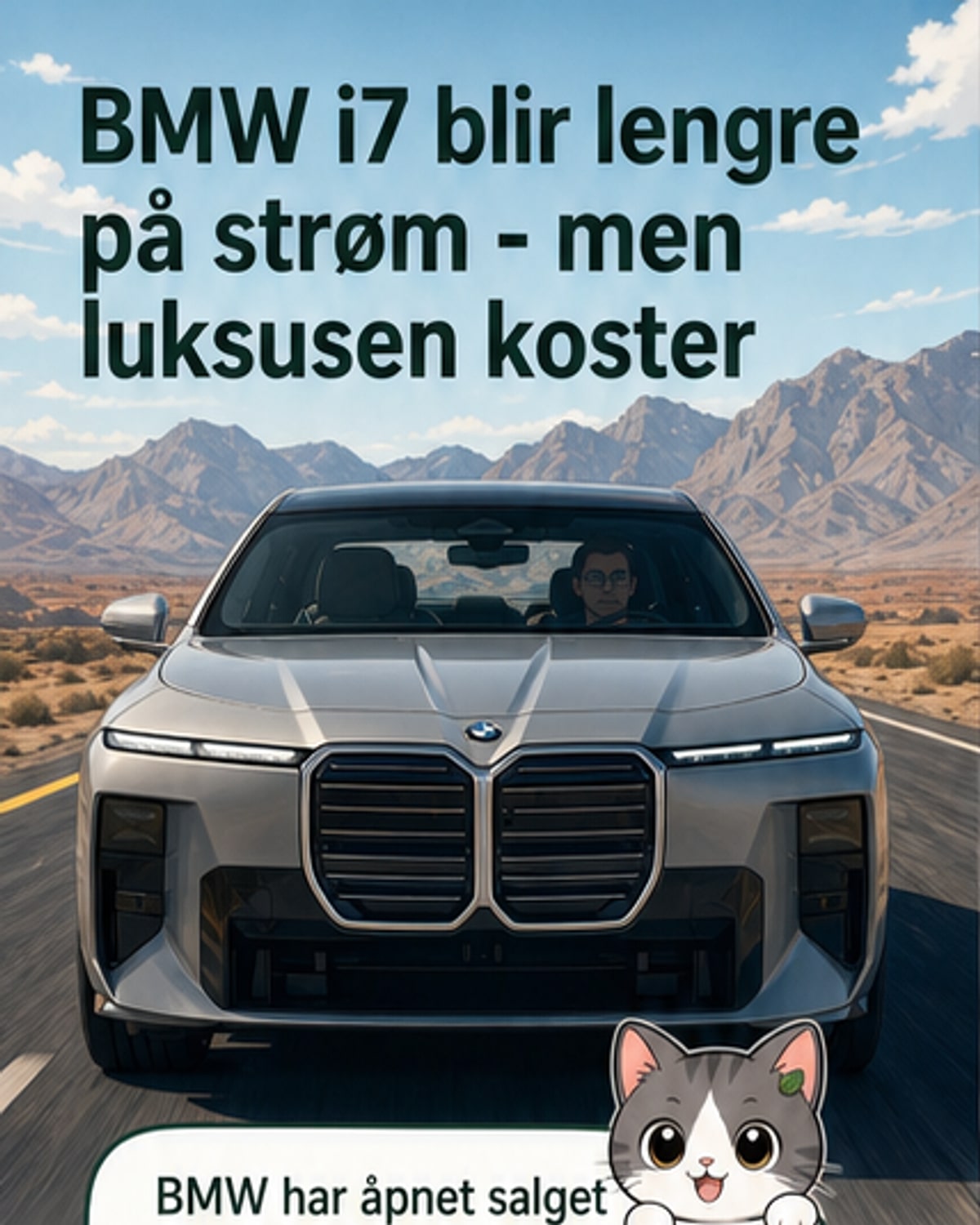 Nye BMW i7: Rekkevidde opp til 728 km