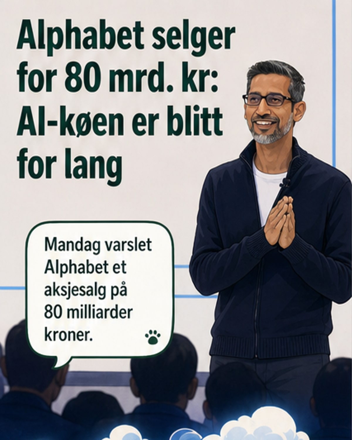 Alphabet selger aksjer for 80 milliarder