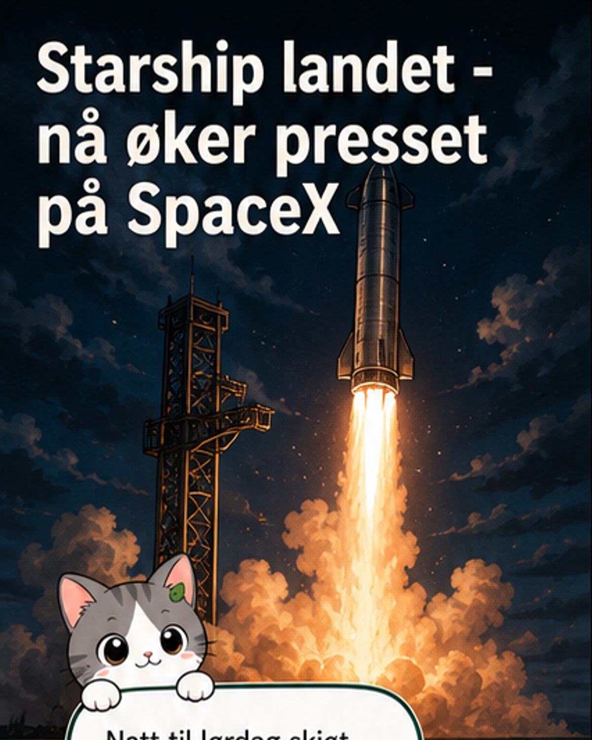 Starship-rakettens tredje generasjon i luften