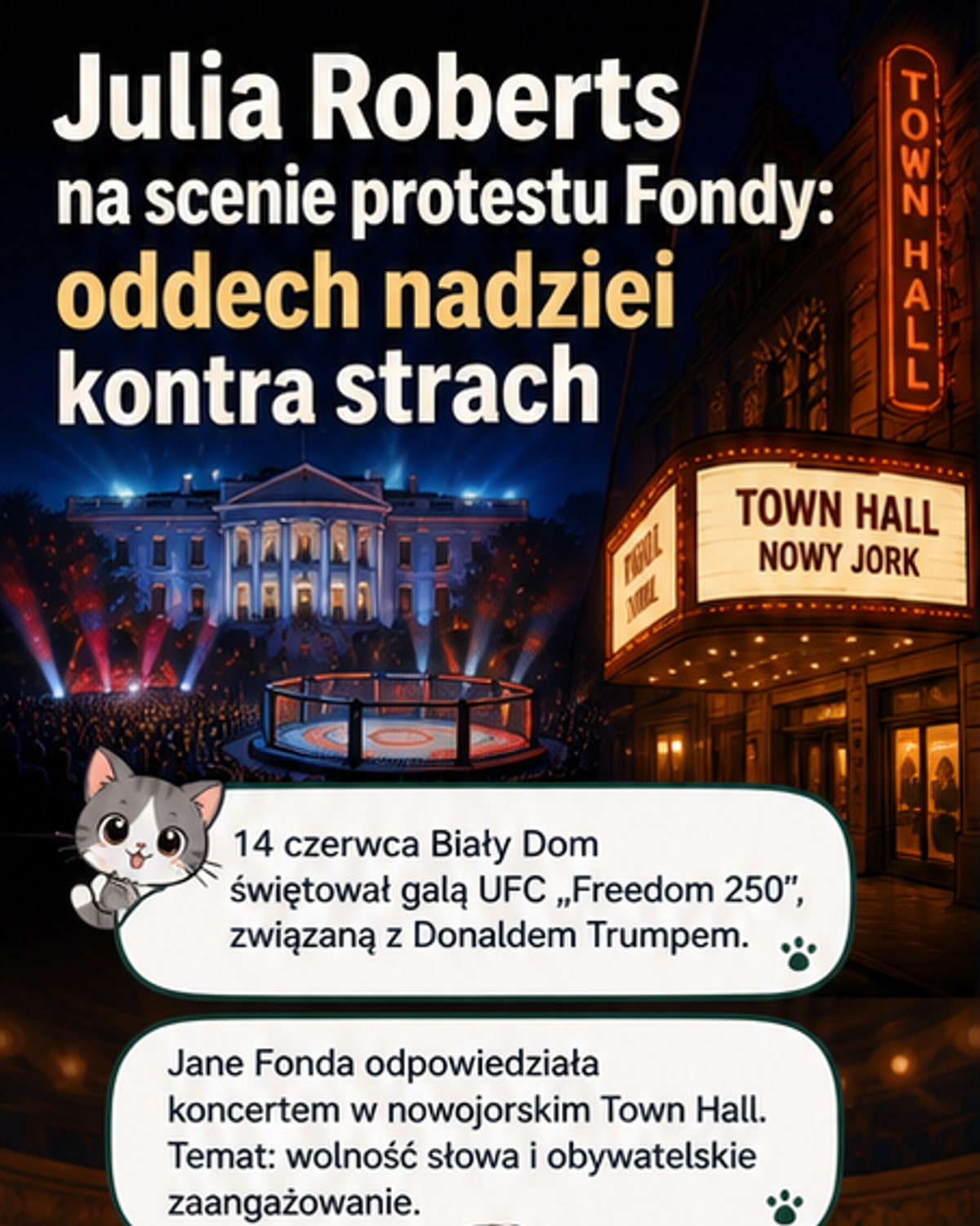 Julia Roberts wspierała protest przeciwko Trumpowi