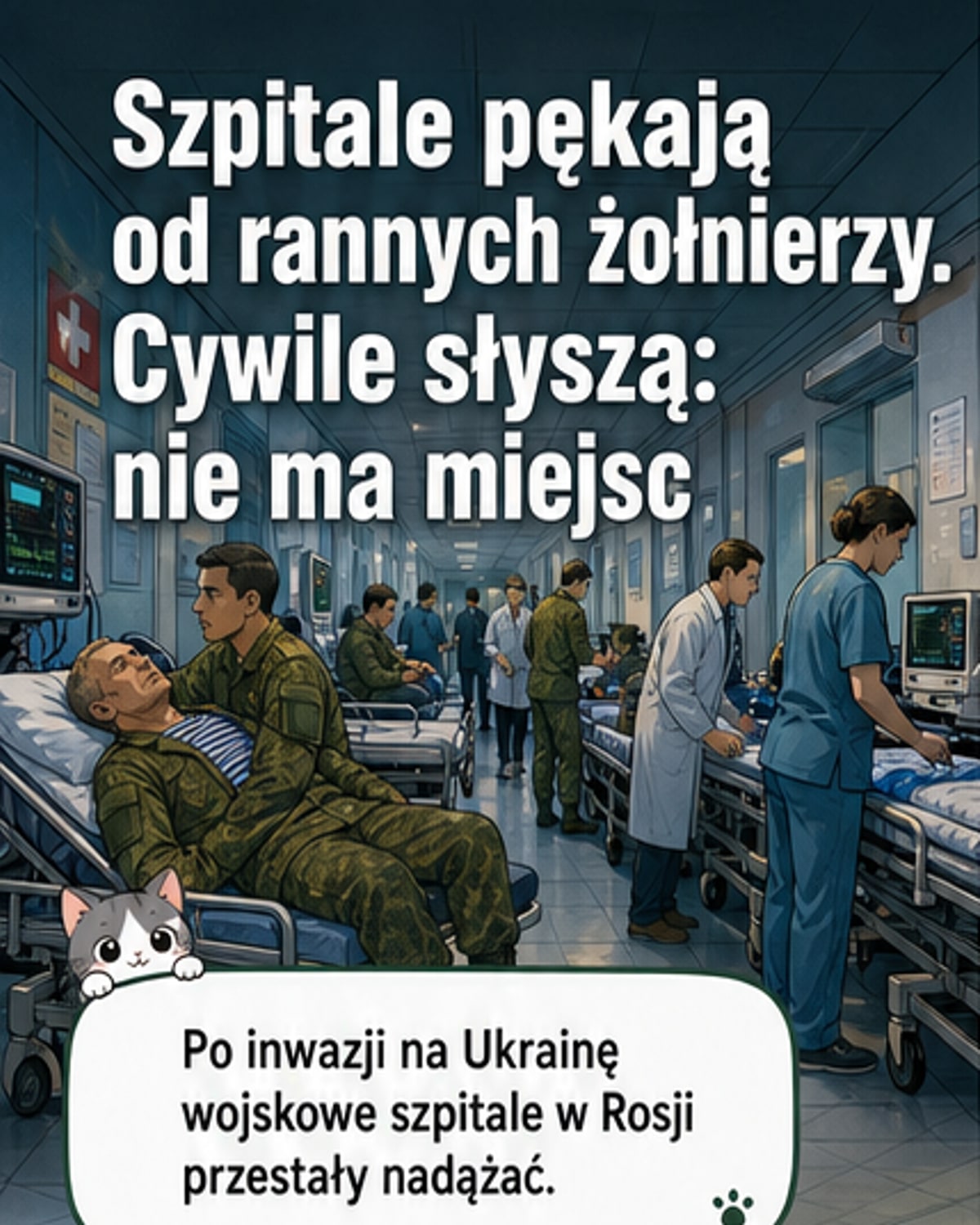 Szpitale w Rosji pękają w szwach