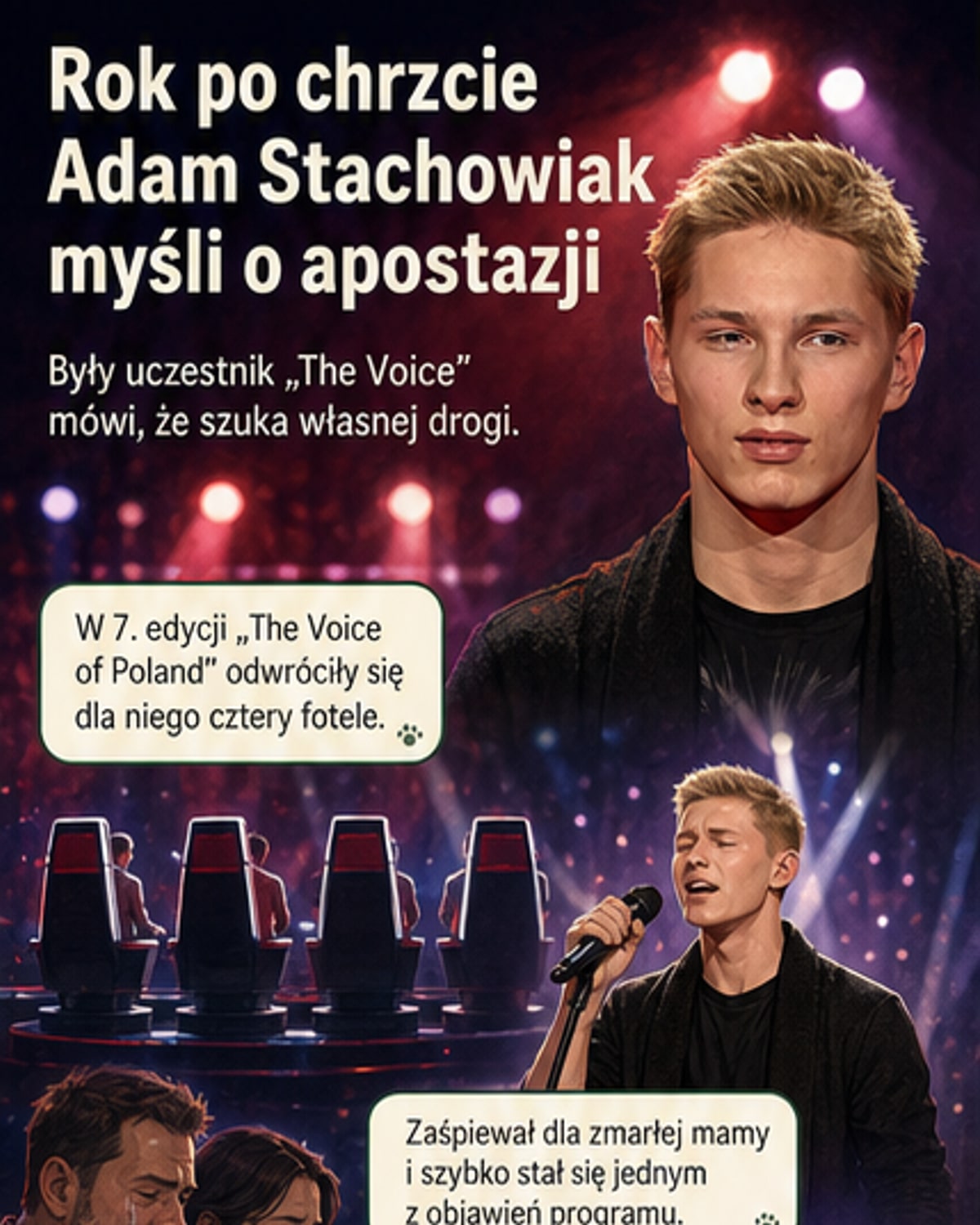 Były uczestnik The Voice rozważa apostazję