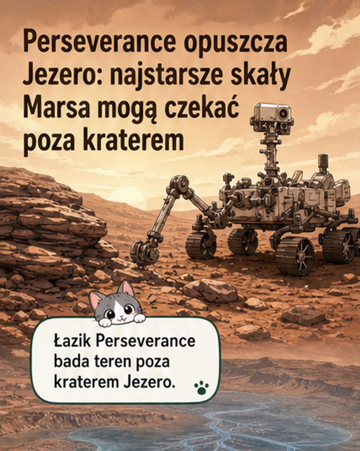 Perseverance bada najstarsze skały Marsa
