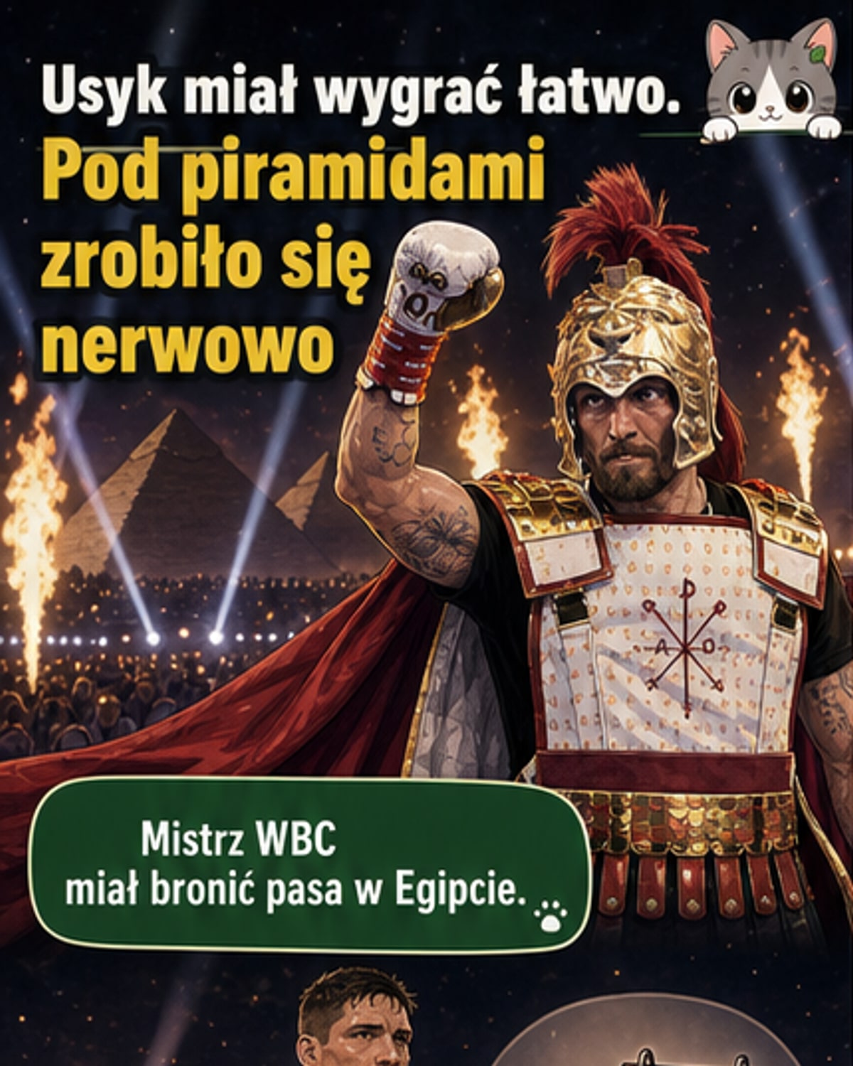 Walka pod piramidami: Usyk broni pasu