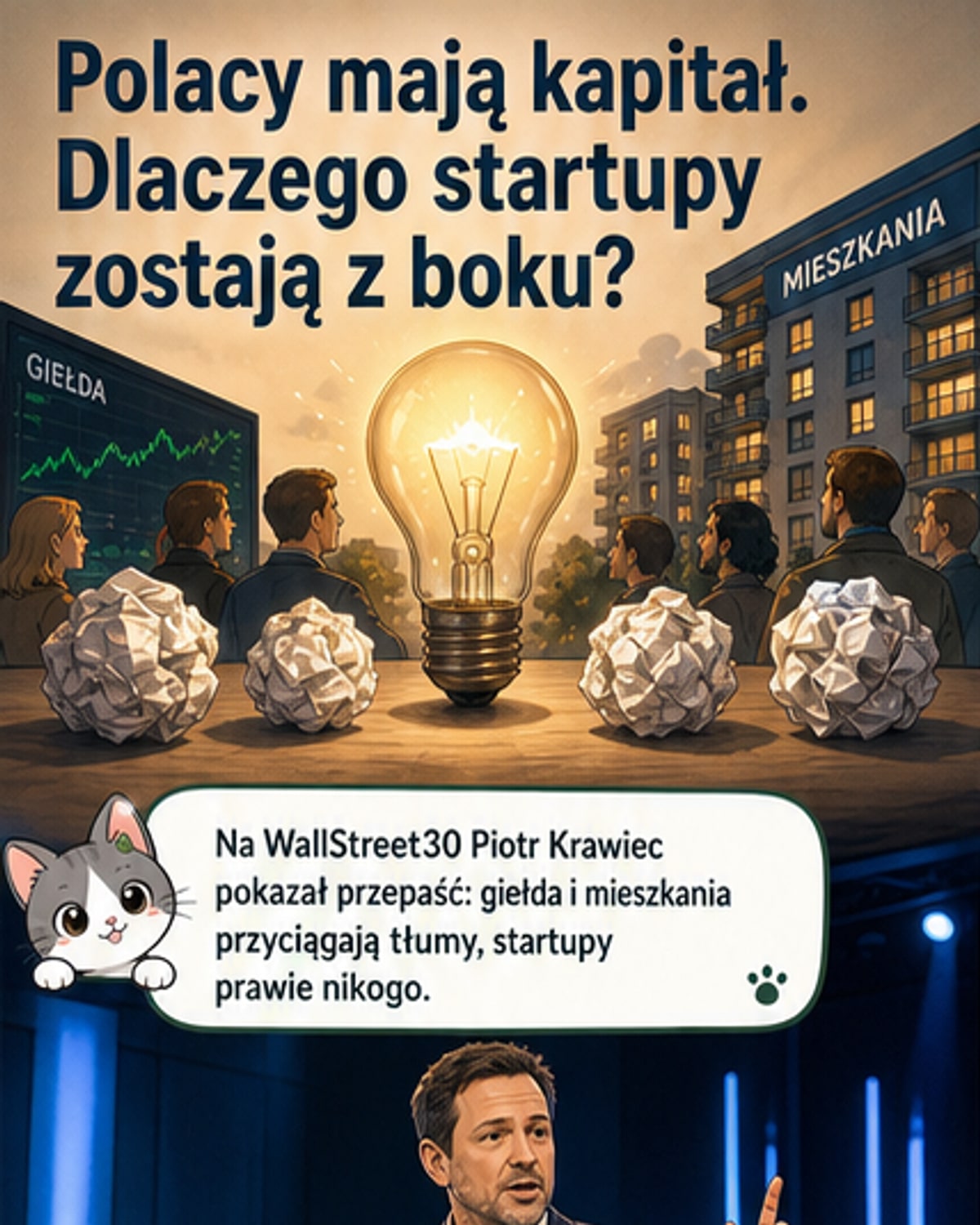Dlaczego Polacy boją się inwestować w startupy?