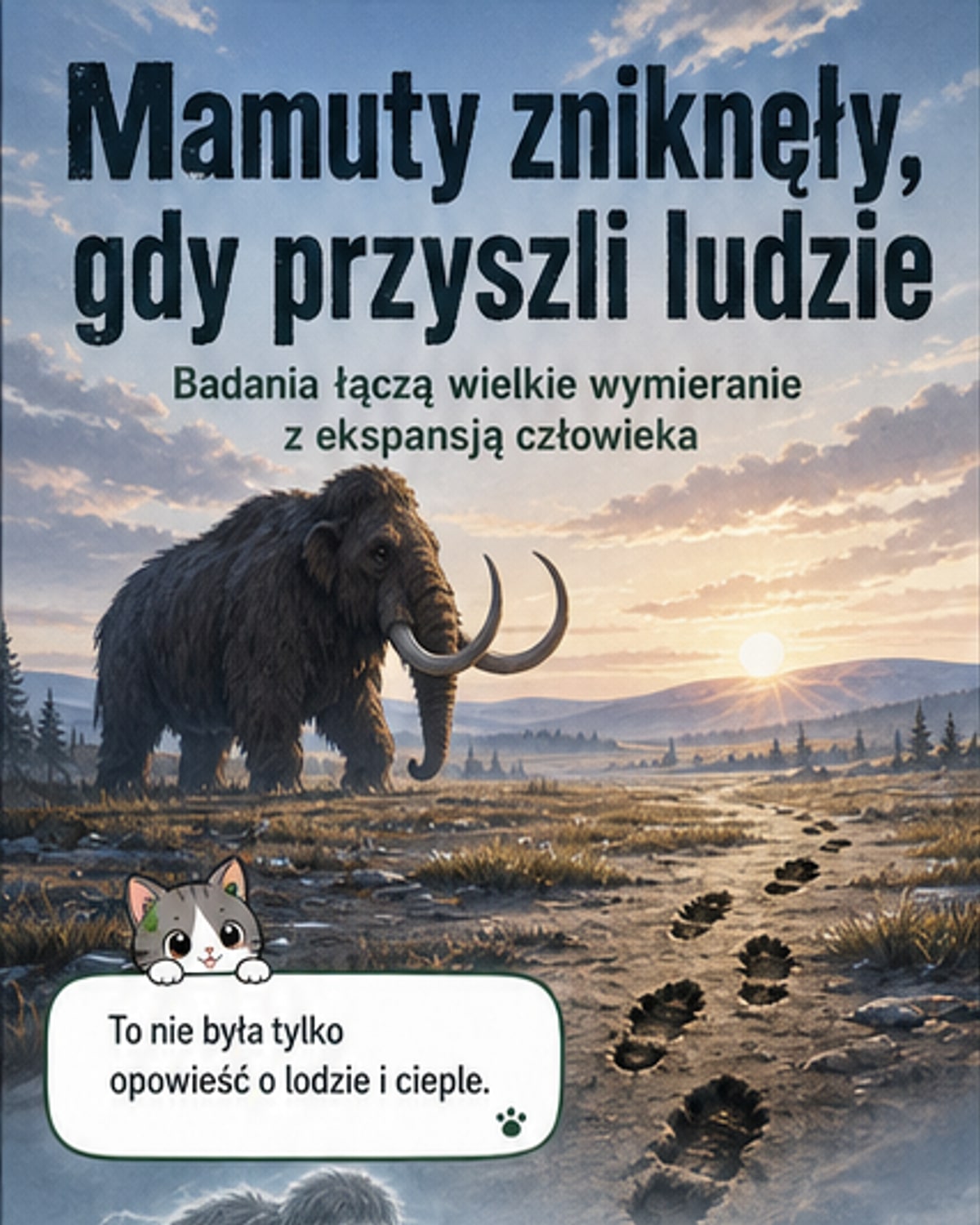 Człowiek był sprawcą wyginięcia mamutów